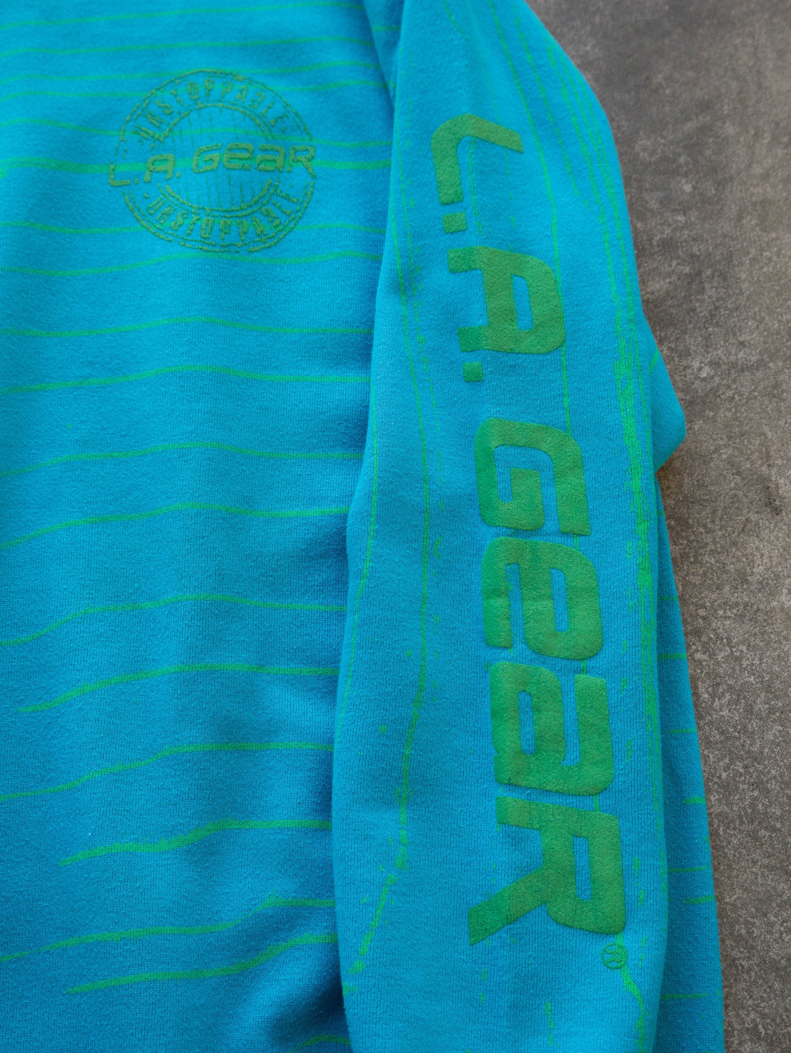 Vintage Teal LA Gear Sweatshirt (XL)