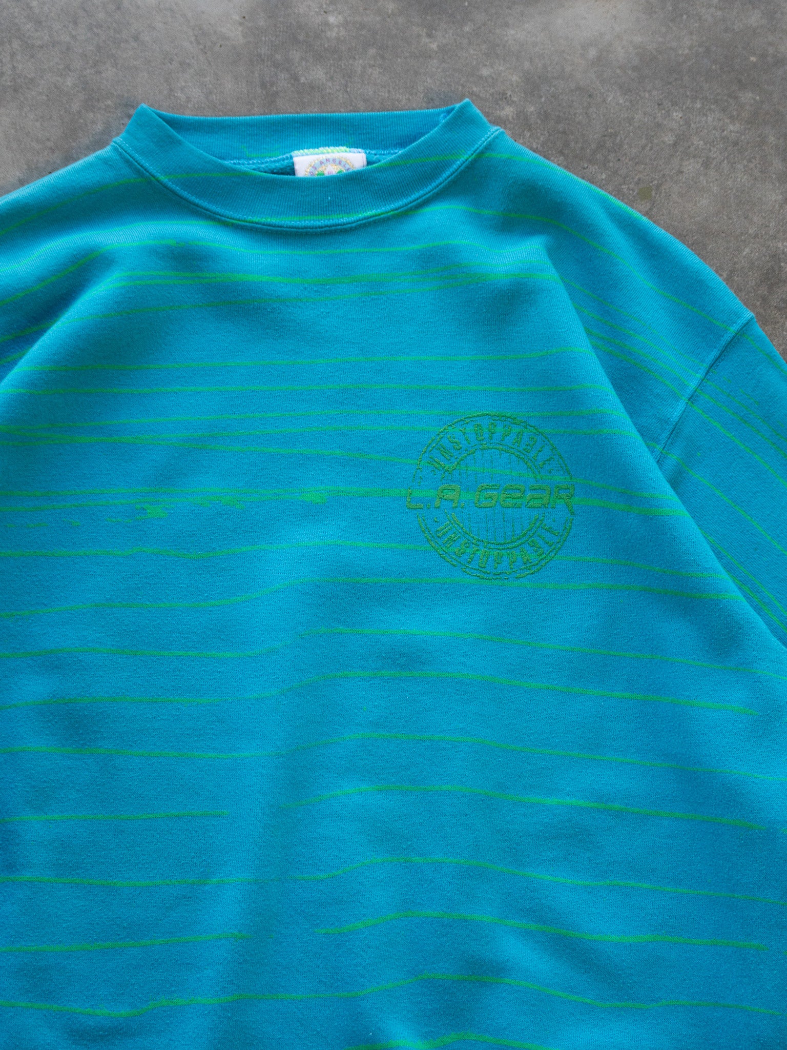 Vintage Teal LA Gear Sweatshirt (XL)