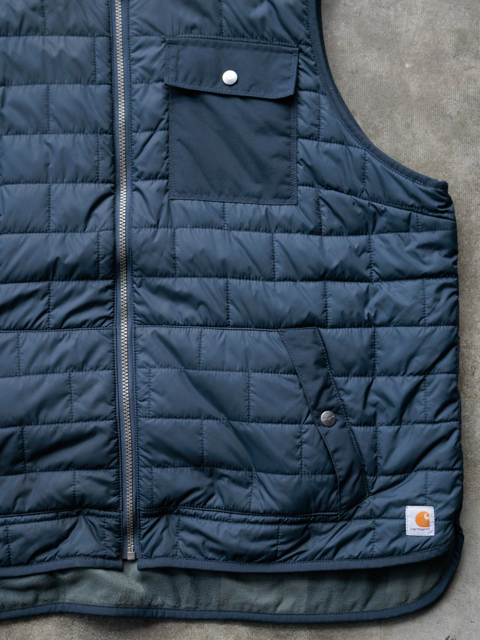 Vintage Navy Carhartt Reversible Vest (-)