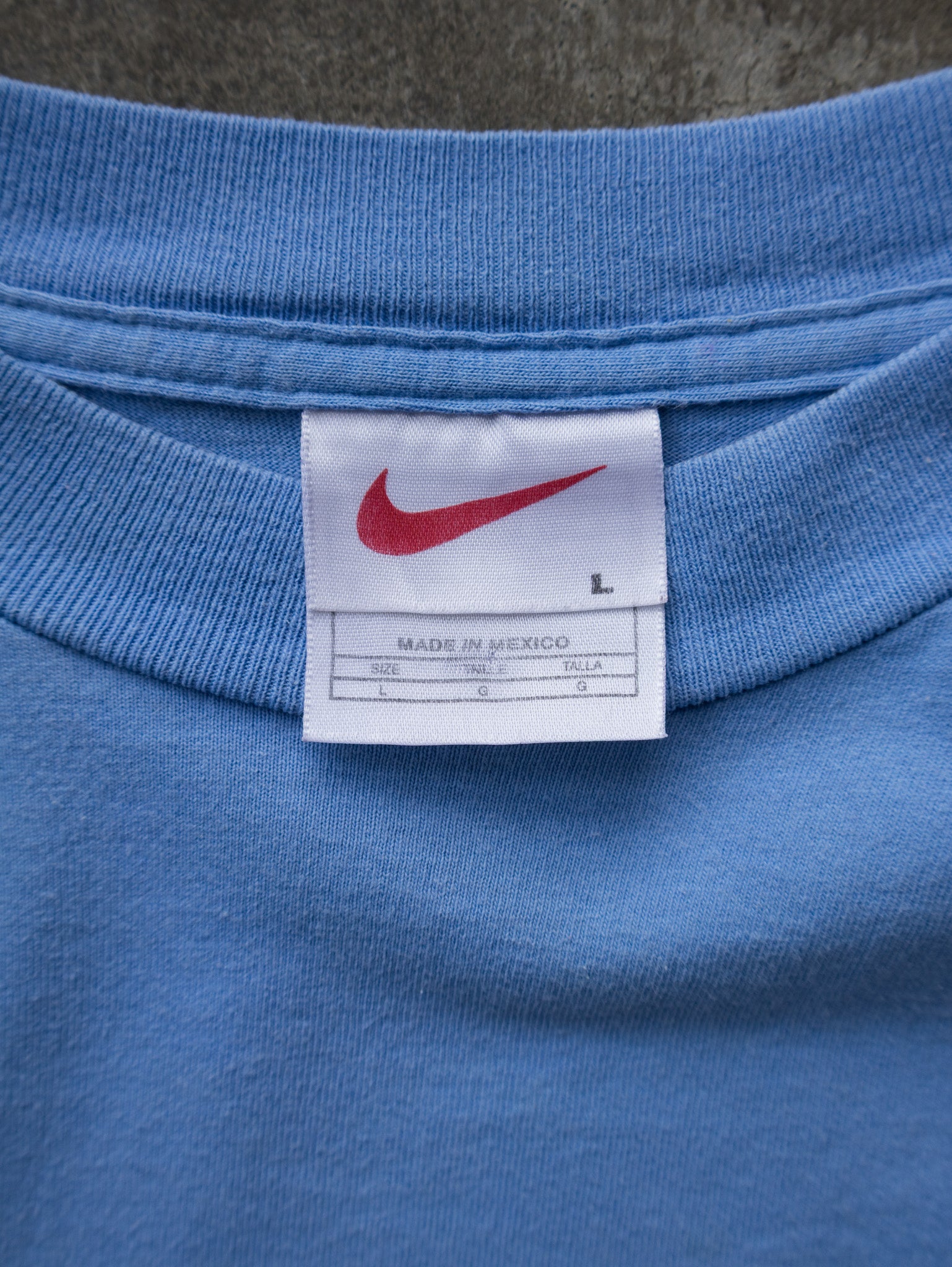 Vintage 00s Blue Nike Logo Long Sleeve (L)