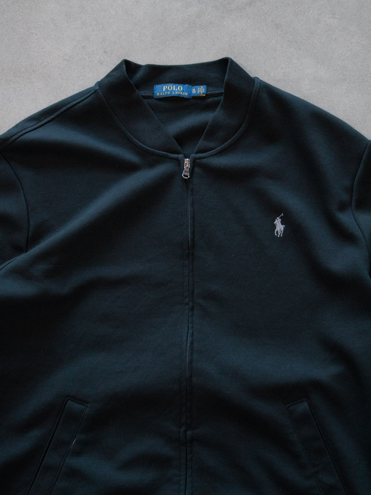 Vintage Green Polo Ralph Lauren Track Jacket (XL)