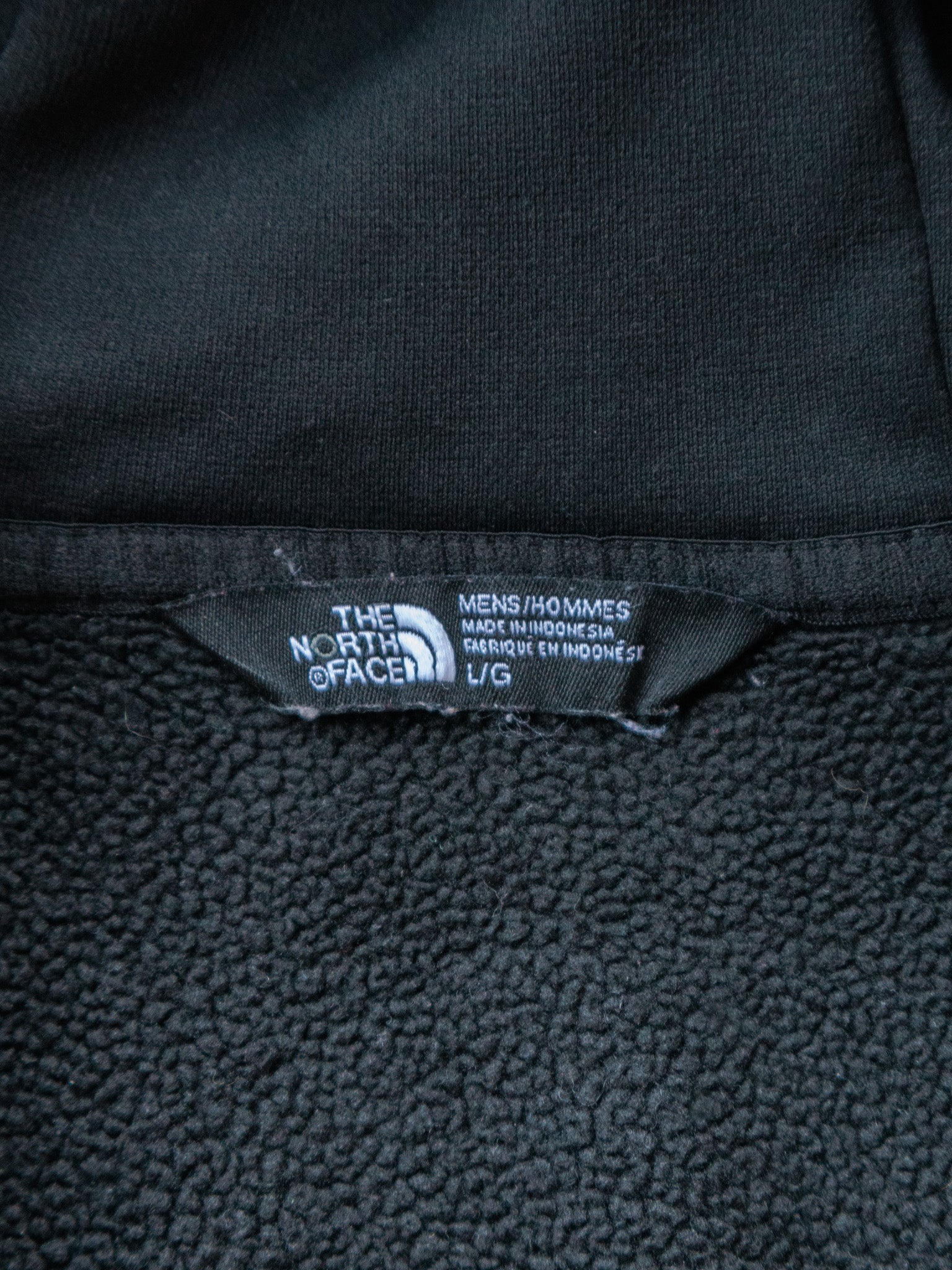 Vintage Black The North Face Fleece Jacket (L)