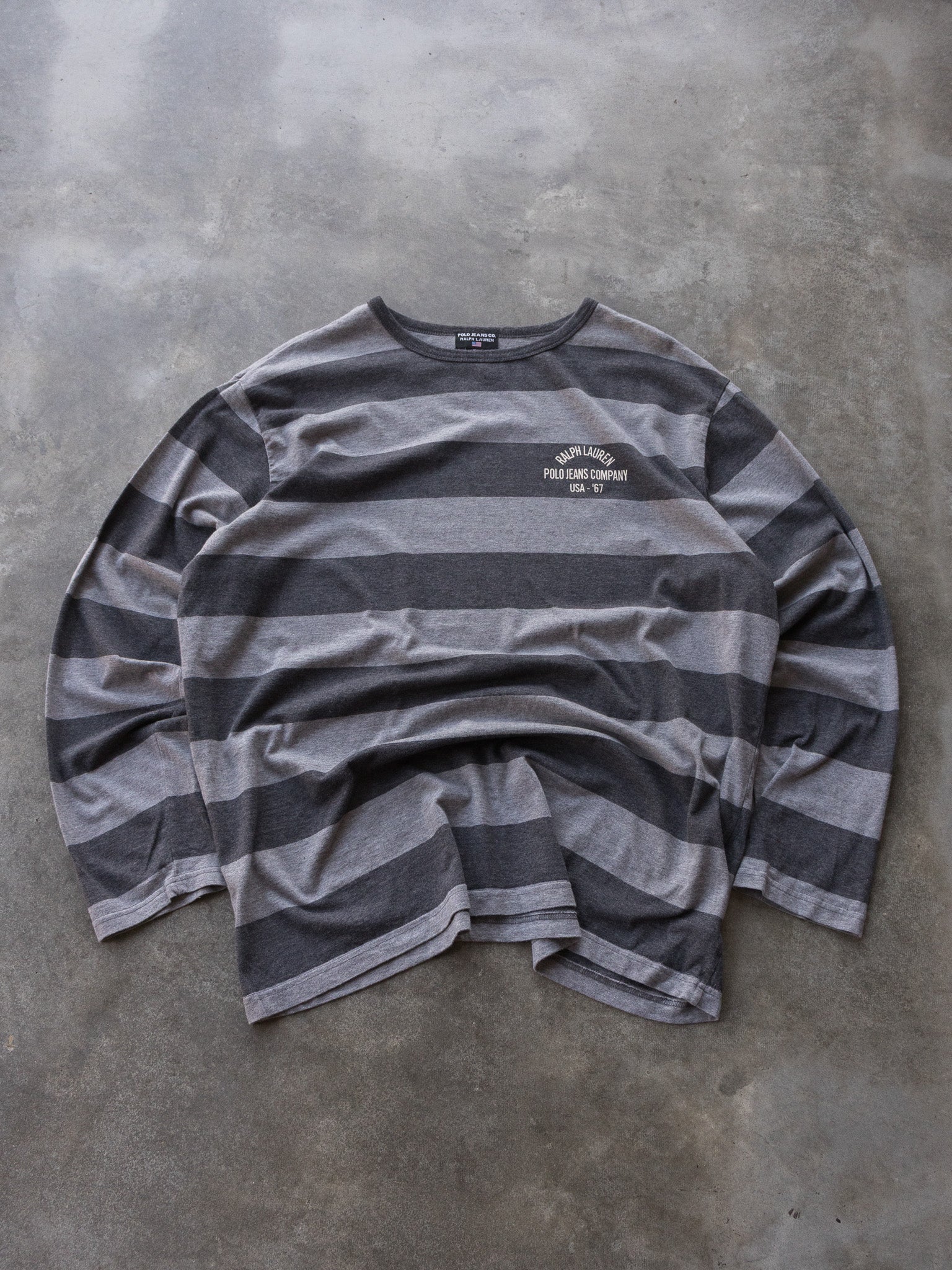 美品】Polo Jeans Co. ストライプポロシャツ 67ワッペン 【公式通販】