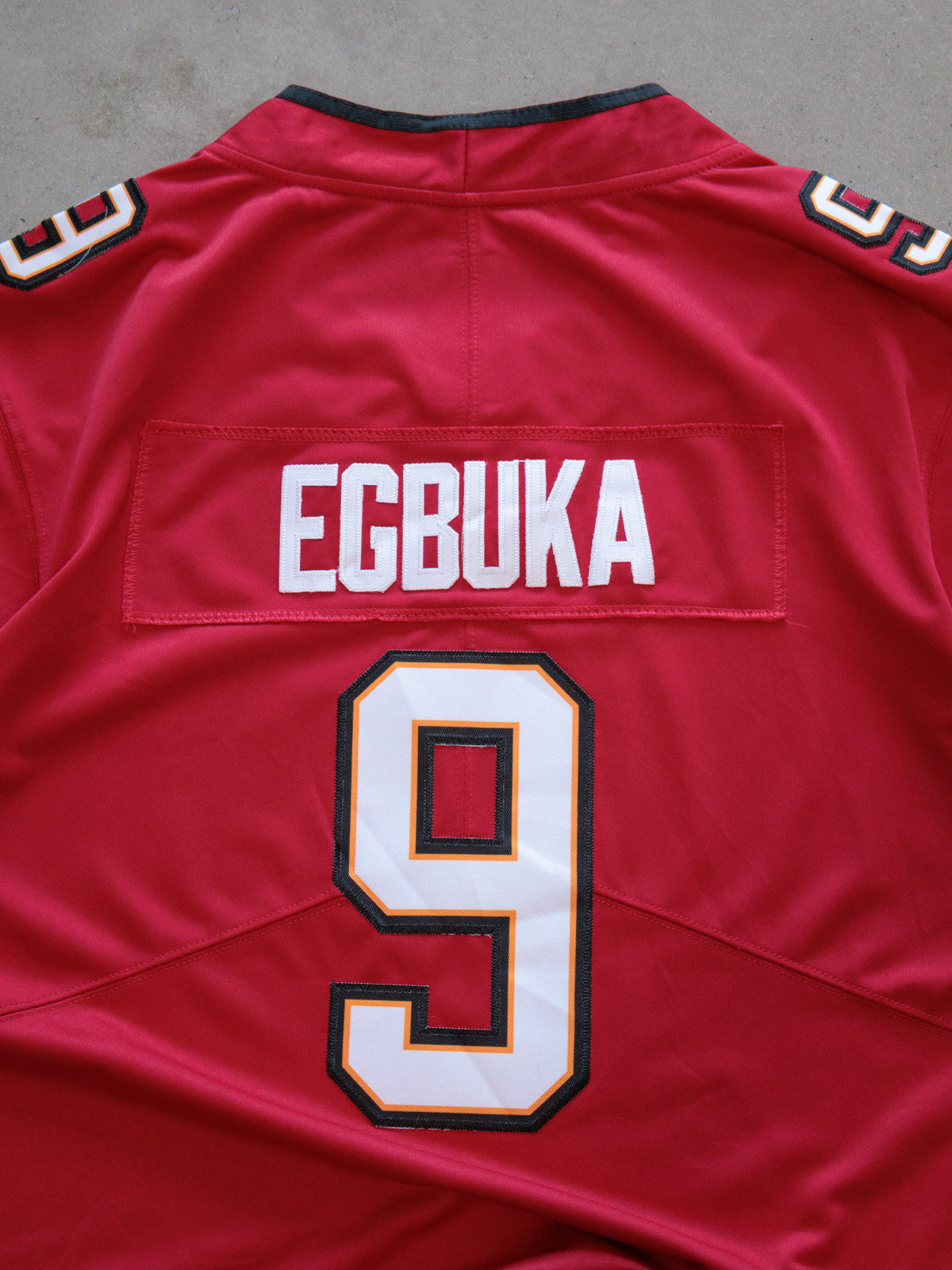 Red Nike Tampa Bay Buccaneers Egbuka Jersey (M)