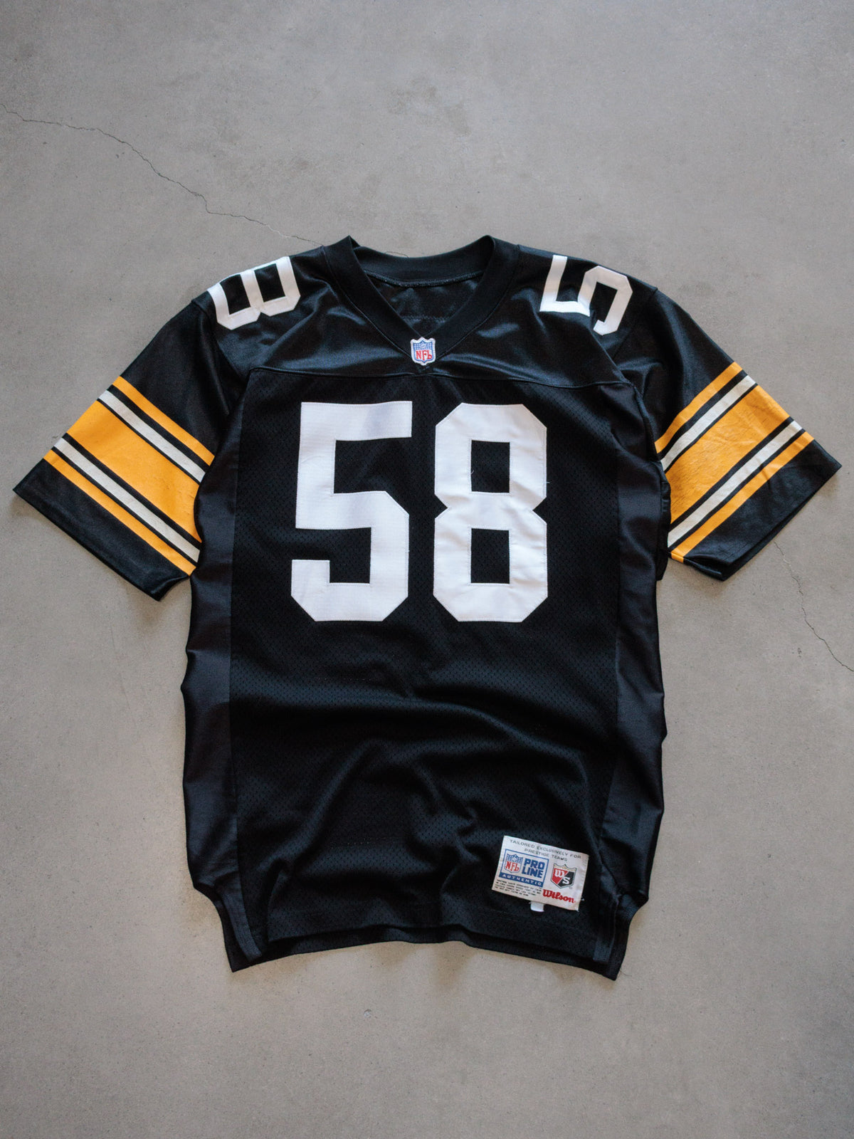 Vintage 90s Black Pittsburgh Steelers Lambert Jersey (S)