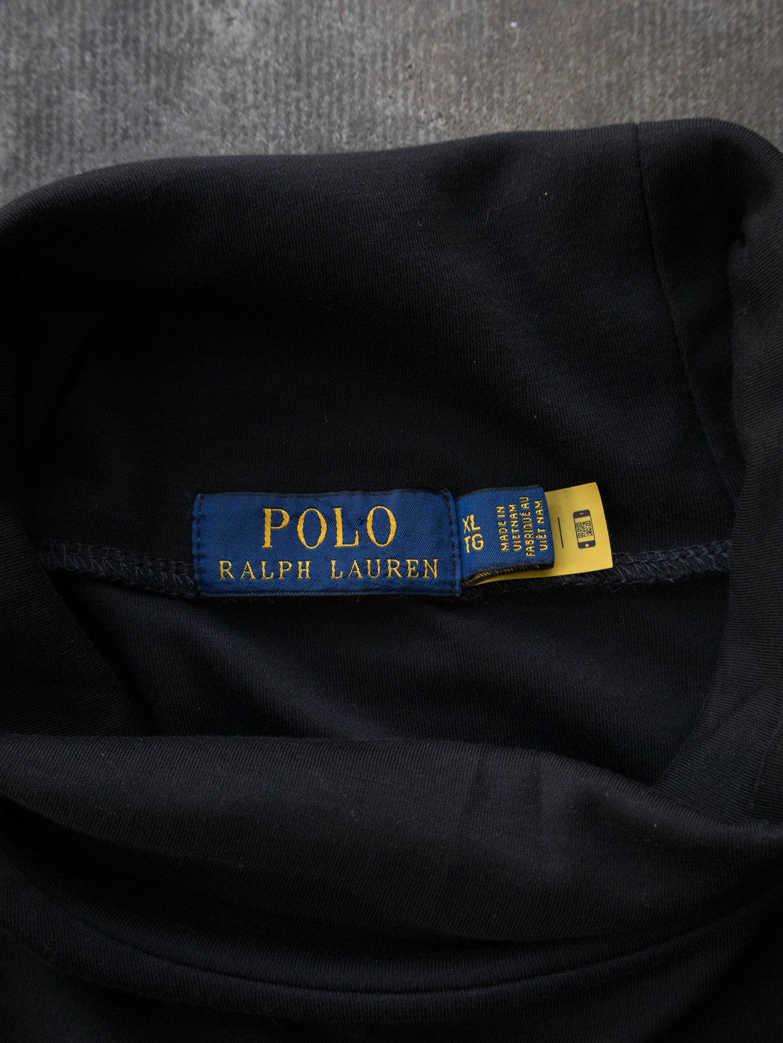 Vintage Black Polo Ralph Lauren Turtleneck (XL)