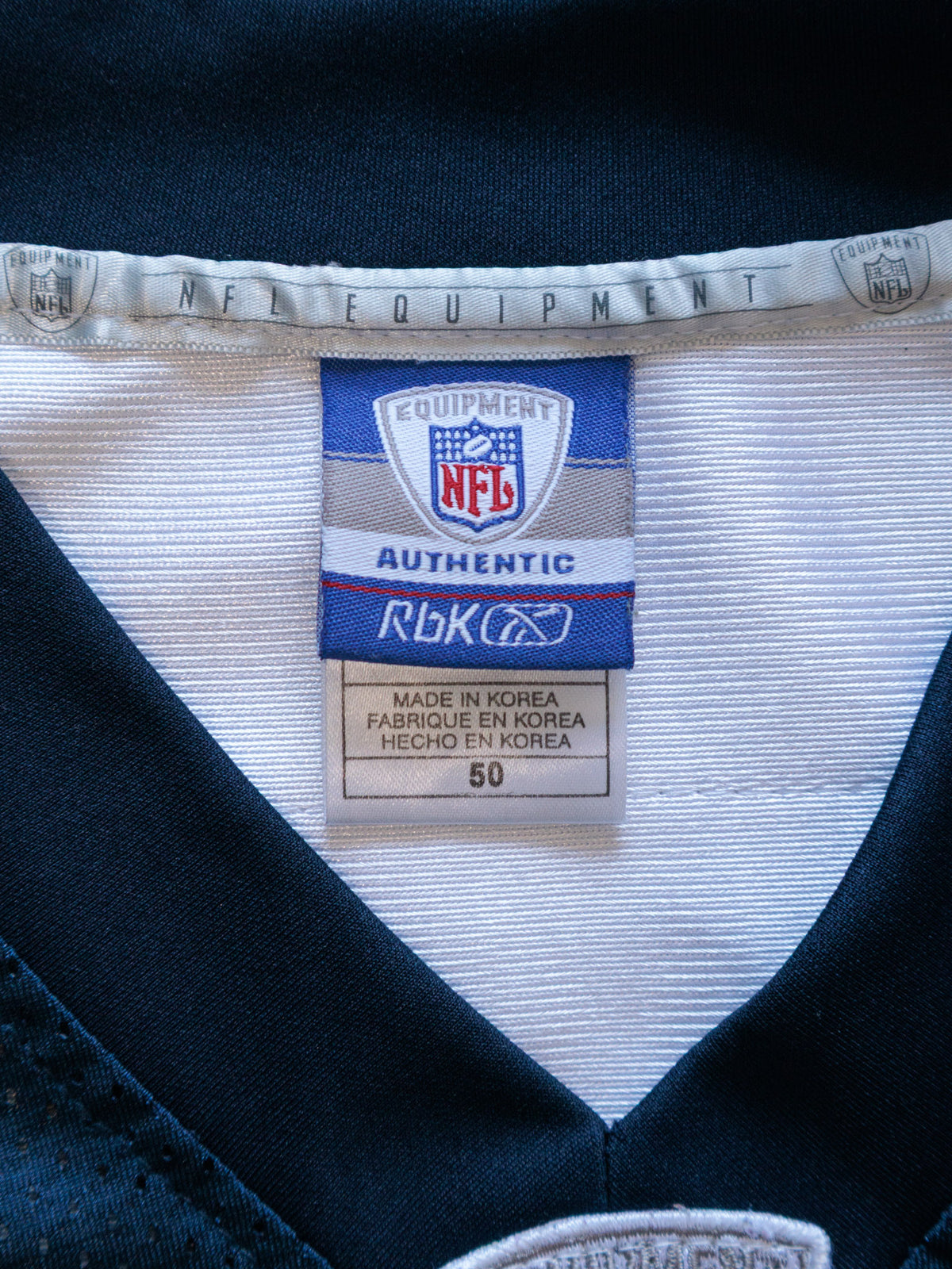 Vintage Navy Reebok Dallas Cowboys Austin Jersey (L)