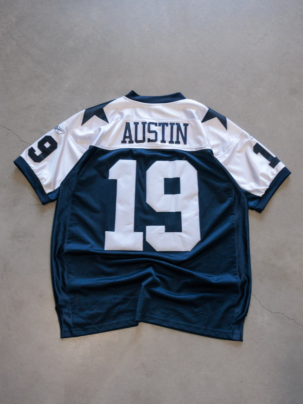 Vintage Navy Reebok Dallas Cowboys Austin Jersey (L)