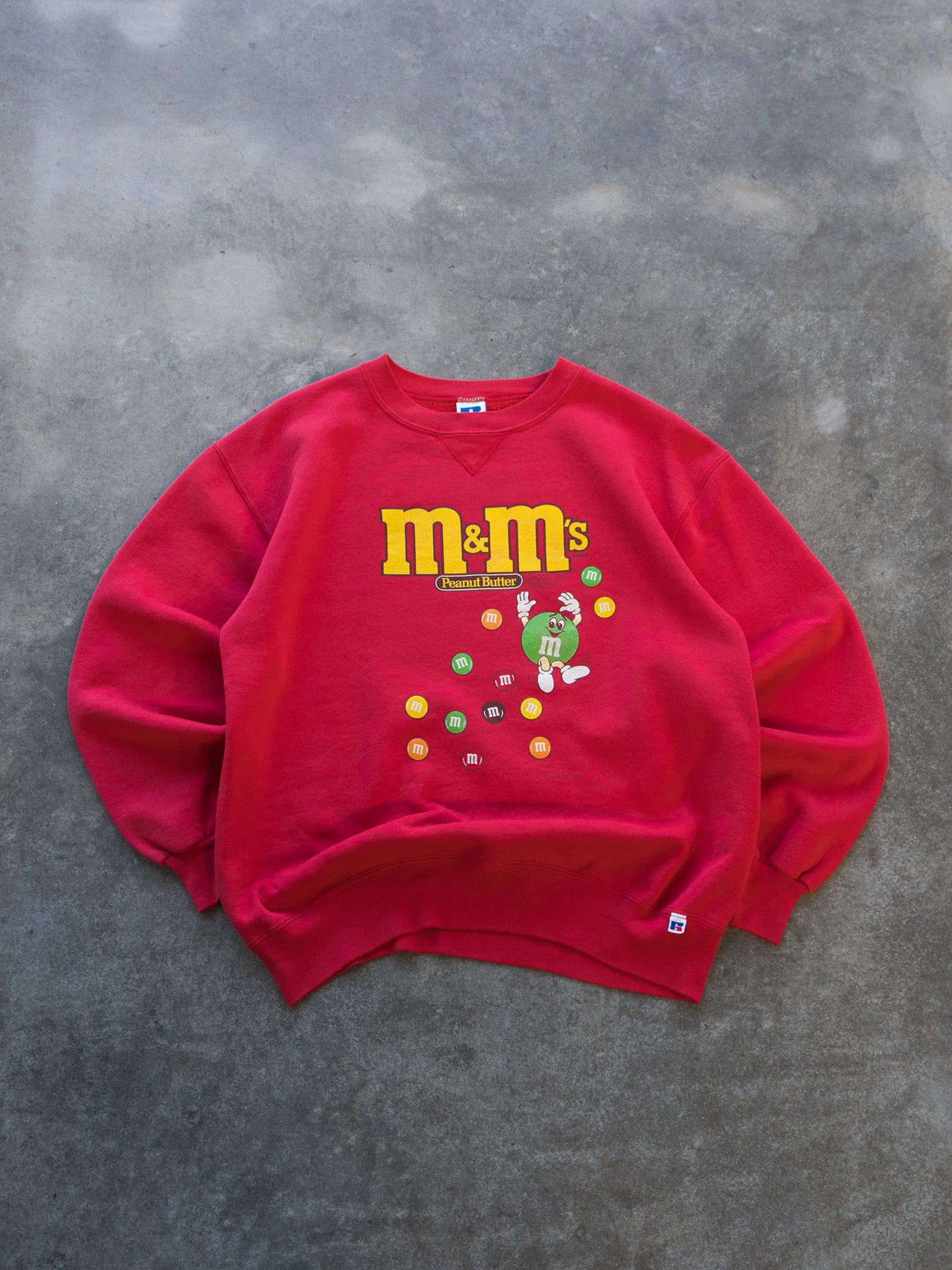 Vintage 1990 Red Russell M&M’s Sweatshirt (L)