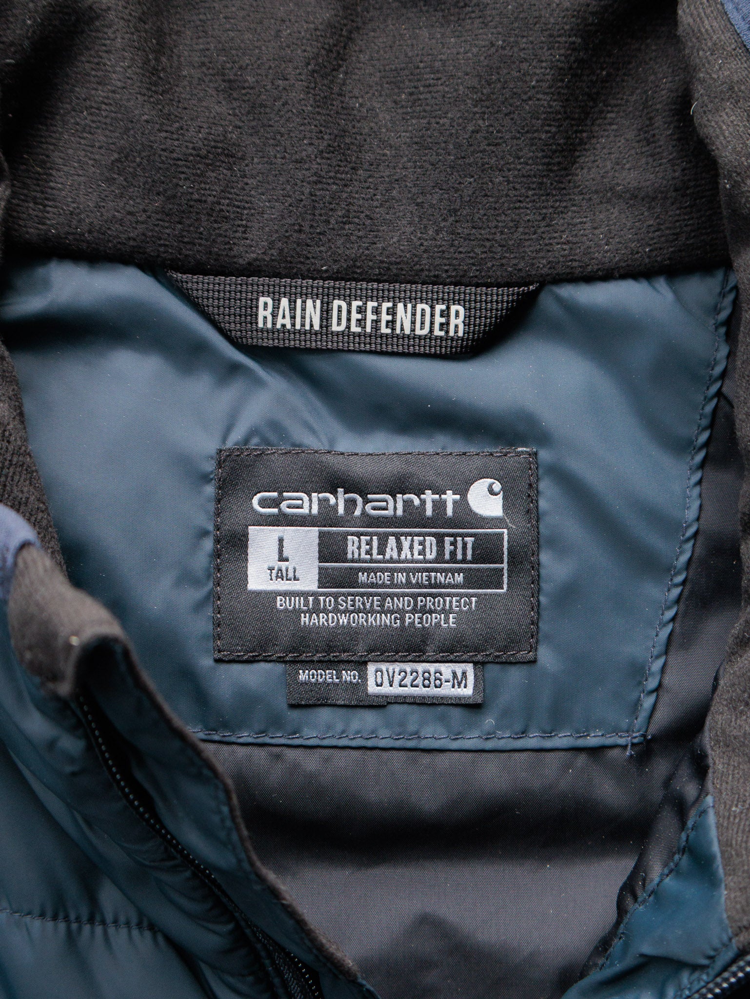 Vintage Carhartt Rain Defender Puffer Vest (L)