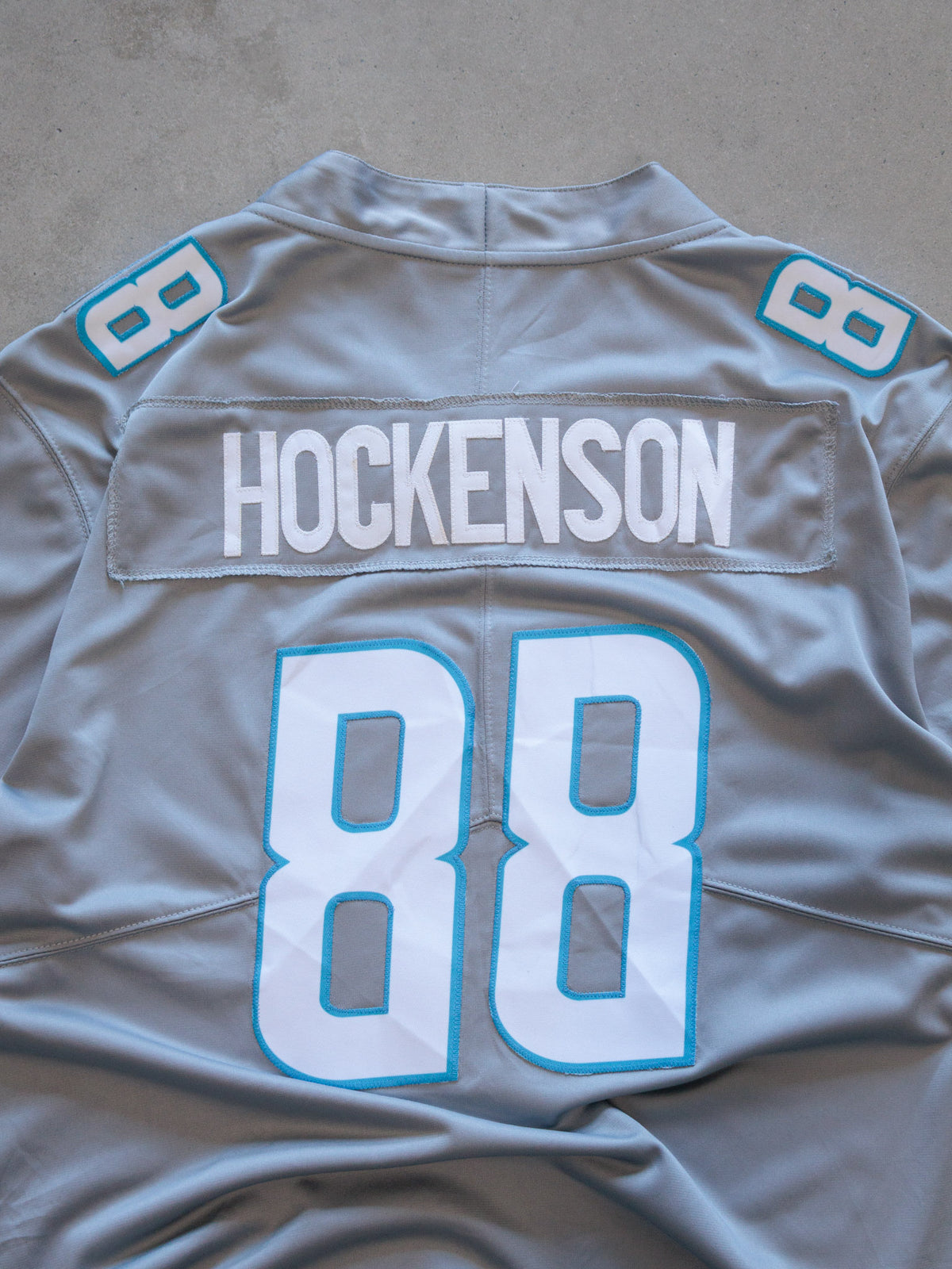 Grey Nike Detroit Lions Hockenson Jersey (L)