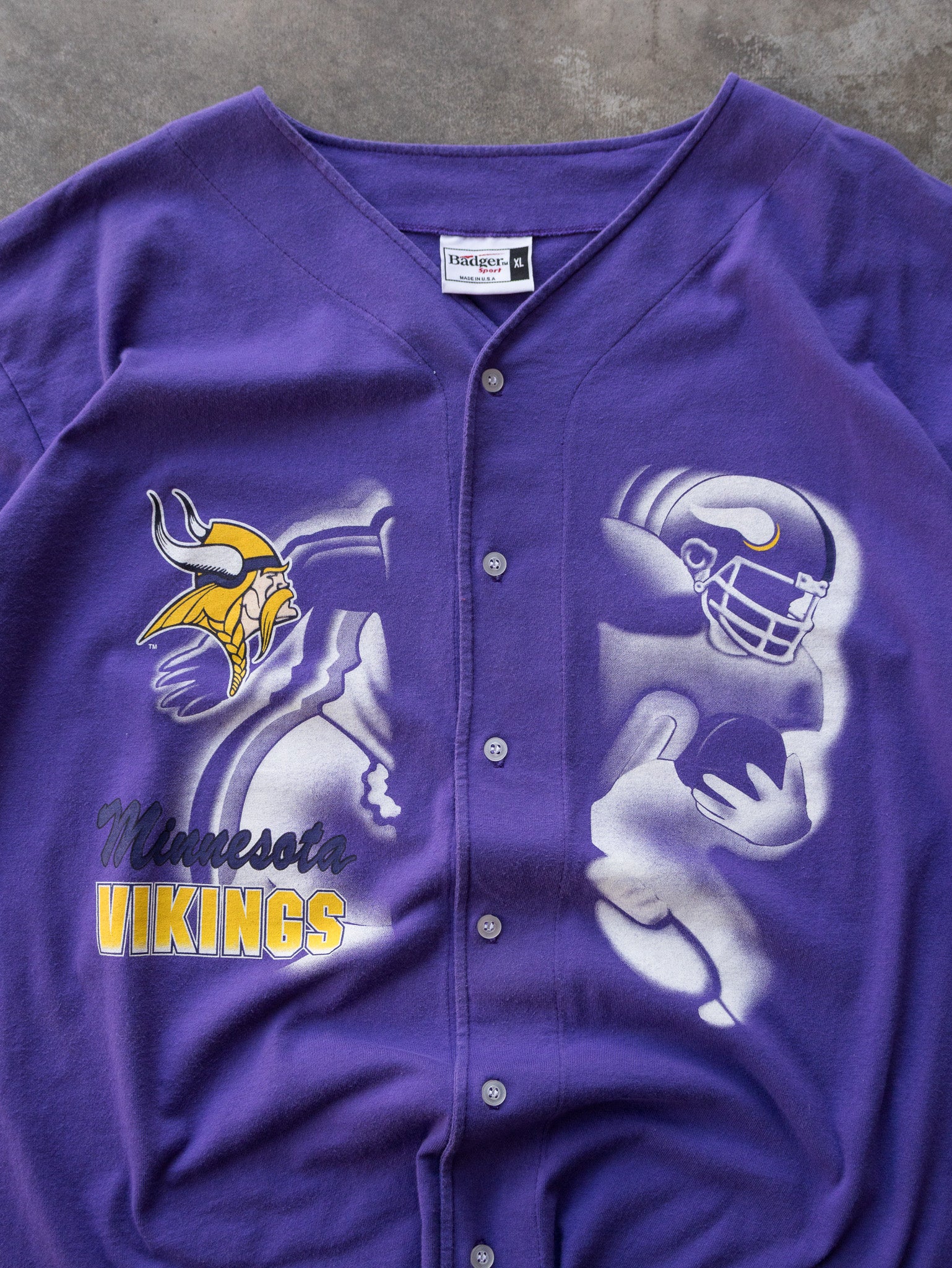 Vintage 90s Purple Minnesota Vikings NFL Jersey (XL)