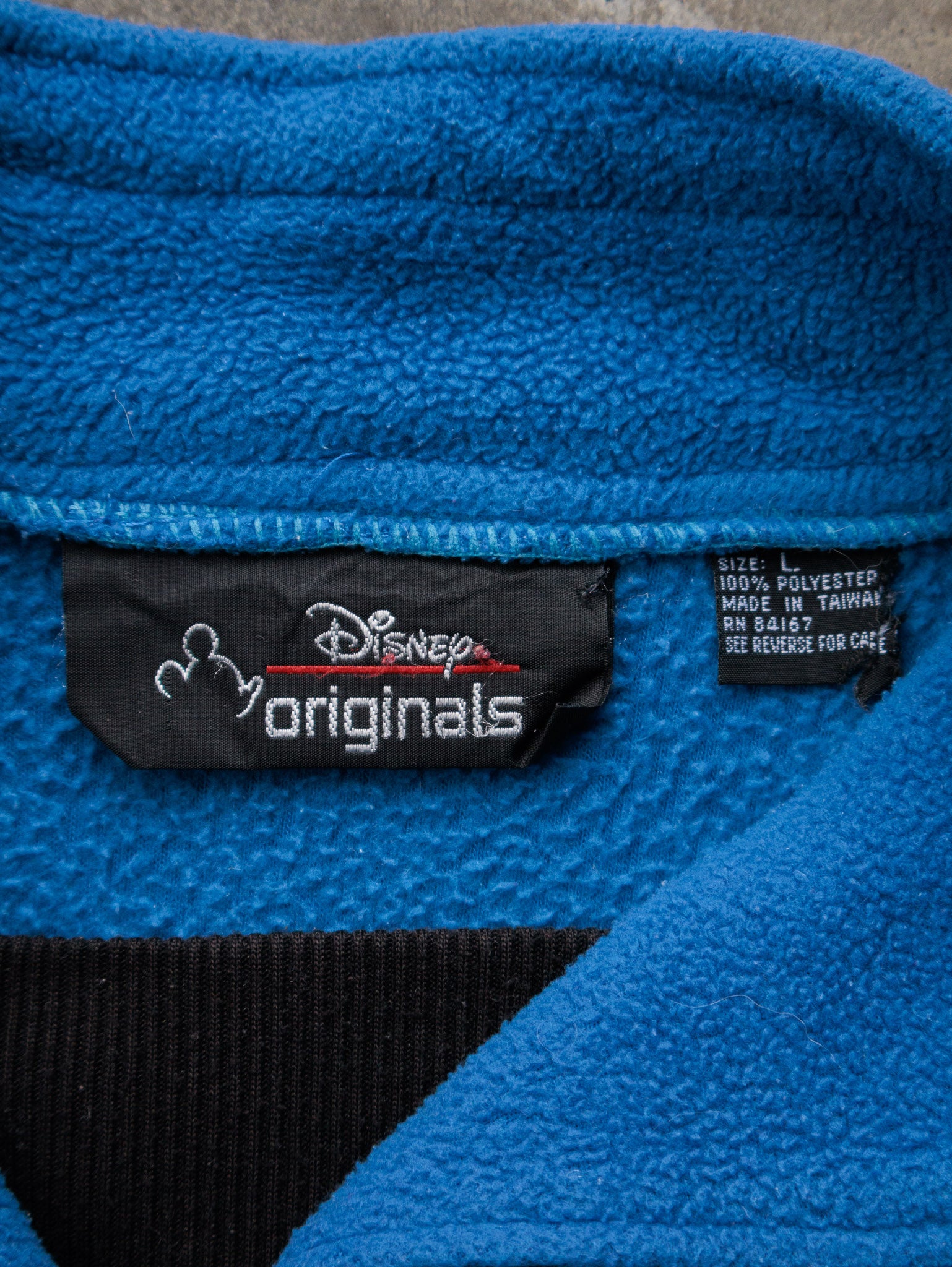 Vintage 90s Blue Disney Mickey Mouse Fleece Sweatshirt (L)