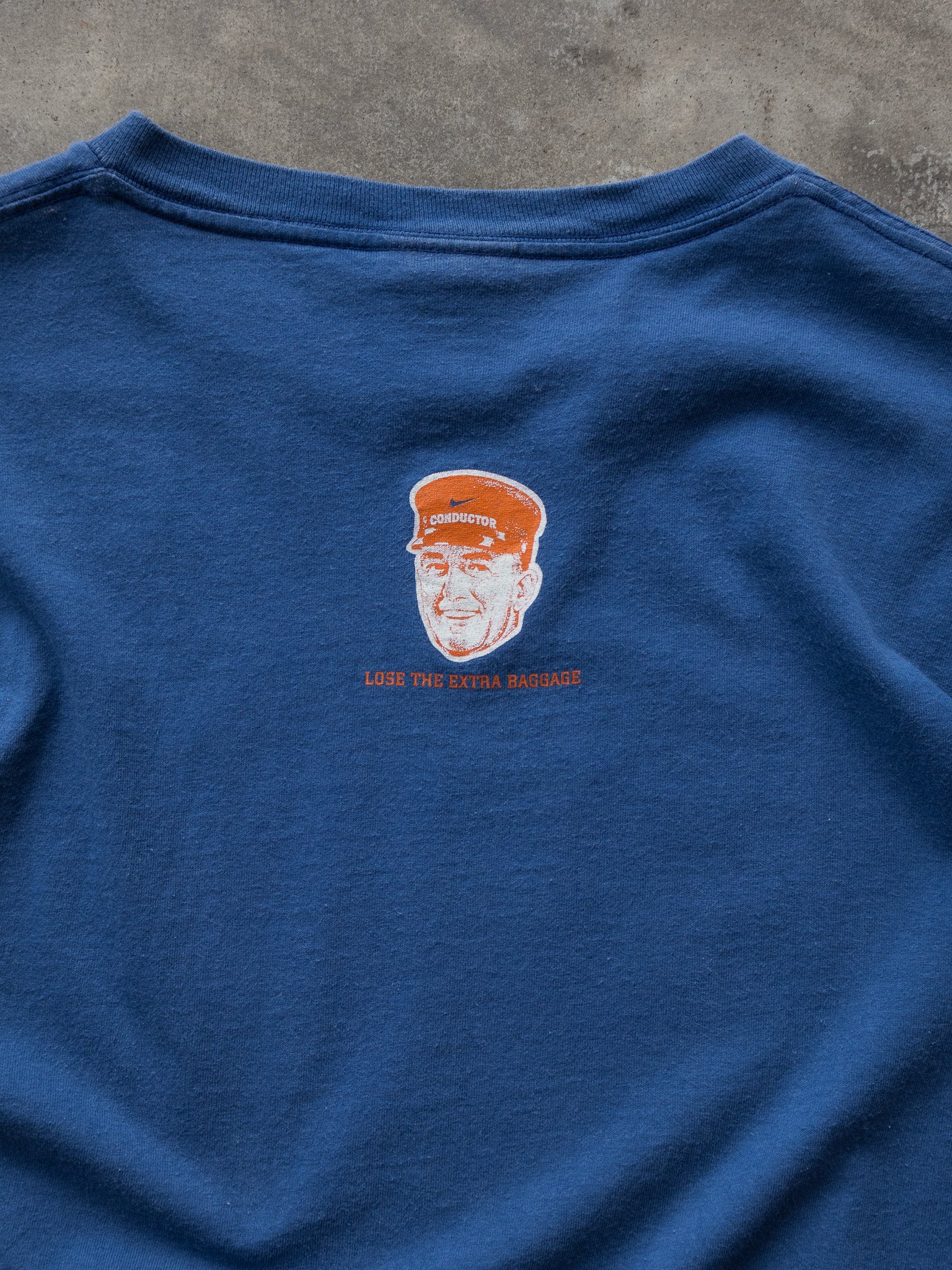 Vintage 00s Blue Nike Train 247 Graphic Tee (XL)