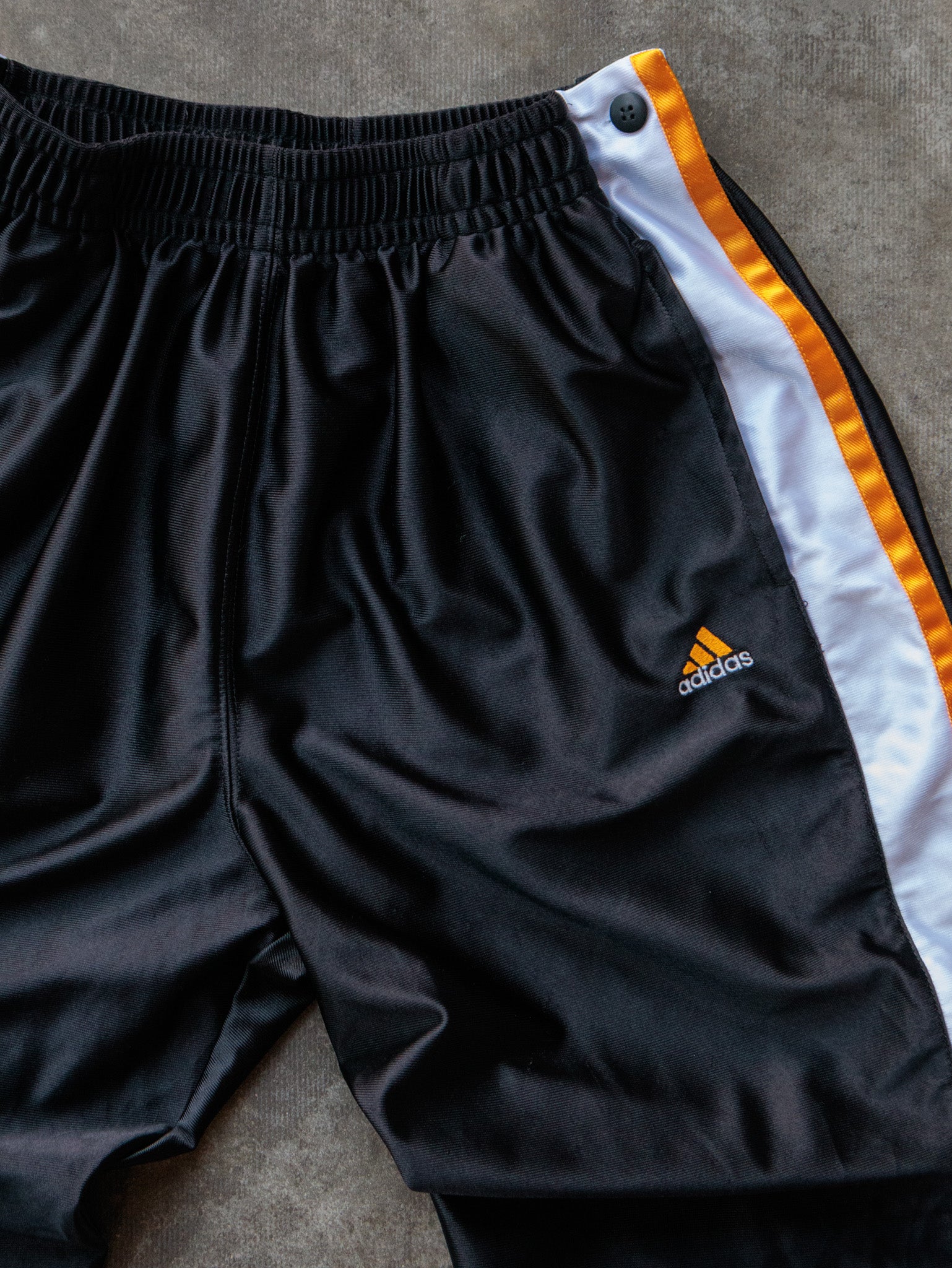 Vintage 00s Black Adidas Snap Pants (XL)