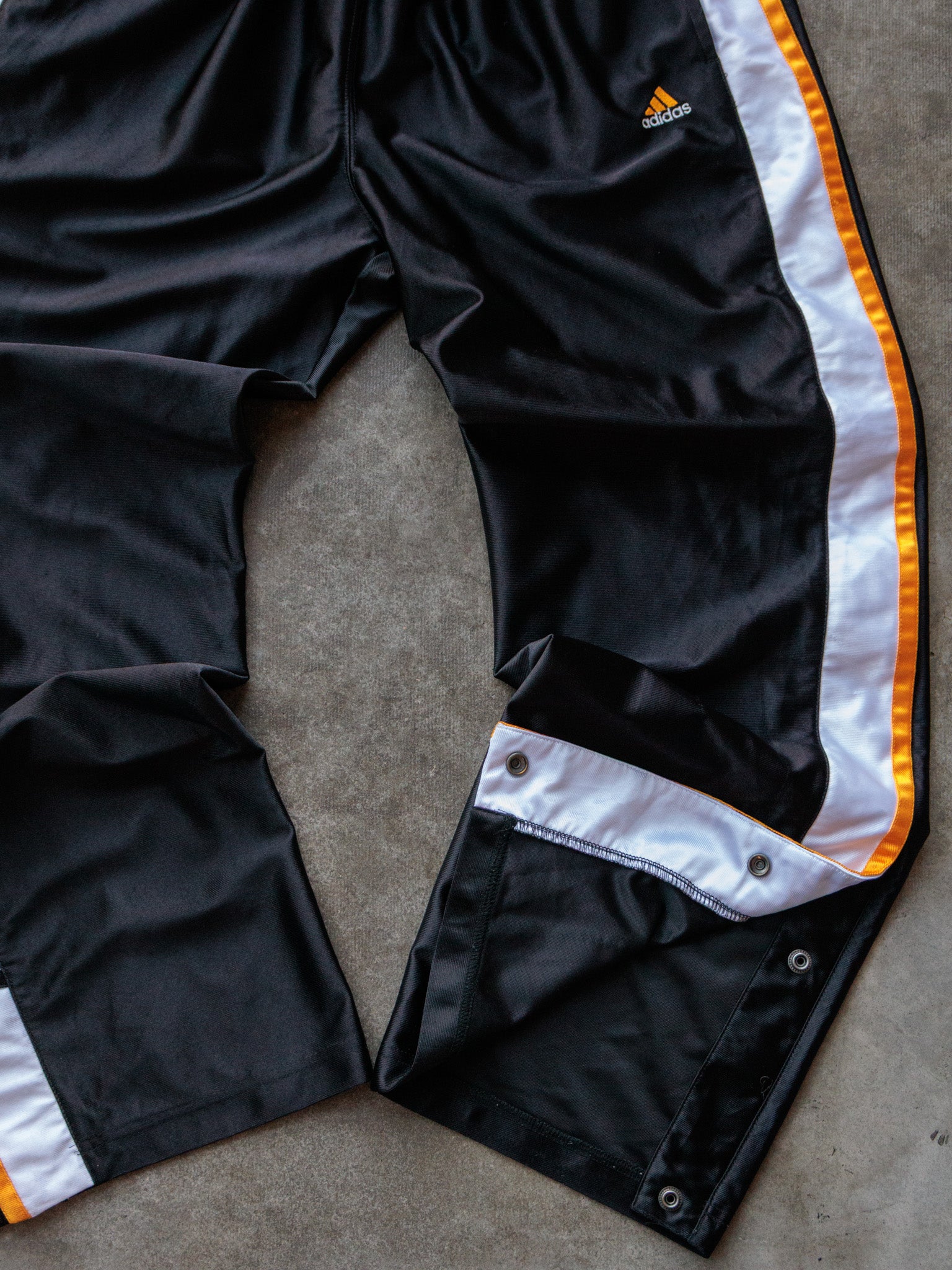 Vintage 00s Black Adidas Snap Pants (XL)