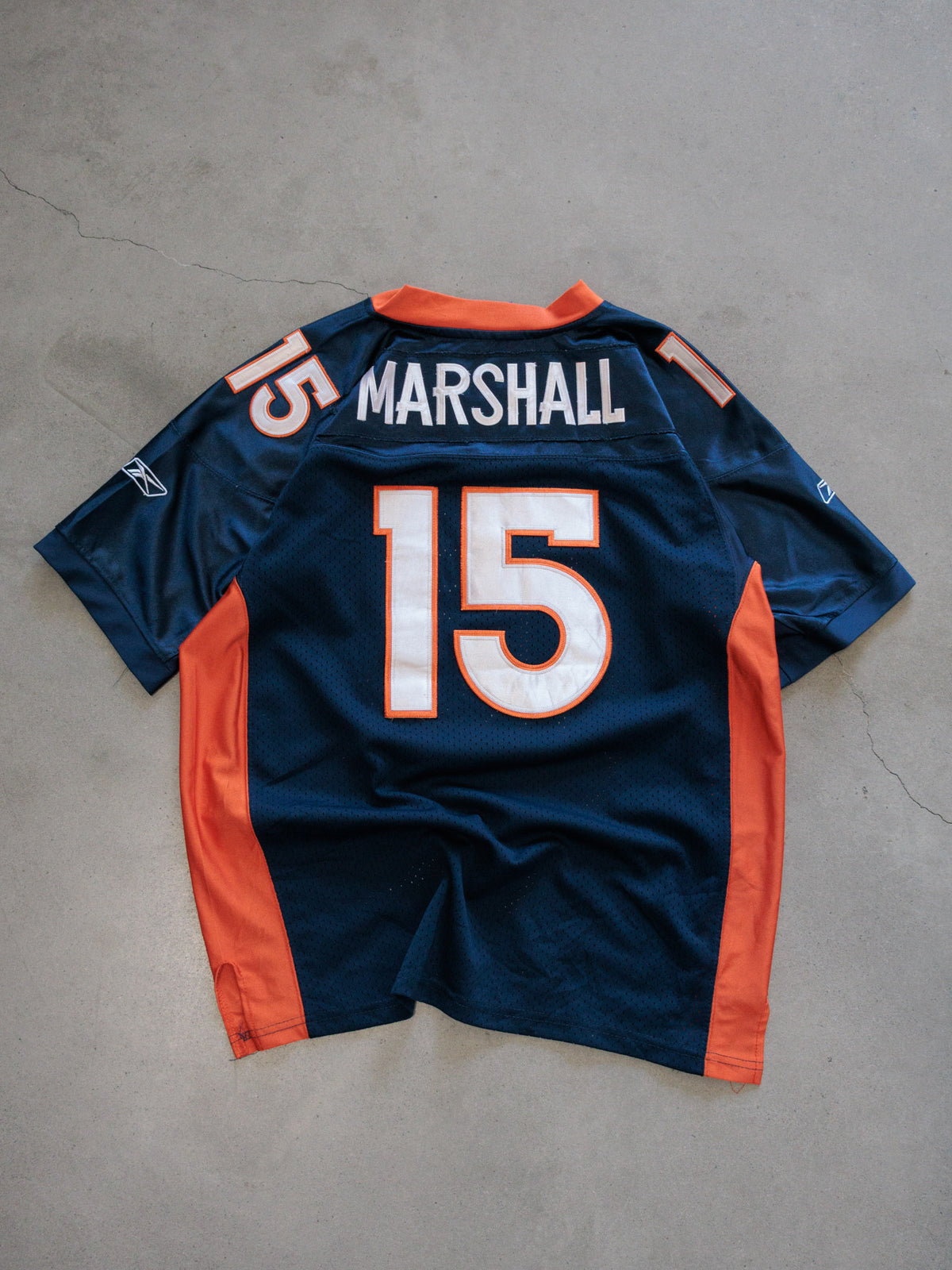 Vintage 00s Navy Reebok Denver Broncos Marshall Jersey (XL)