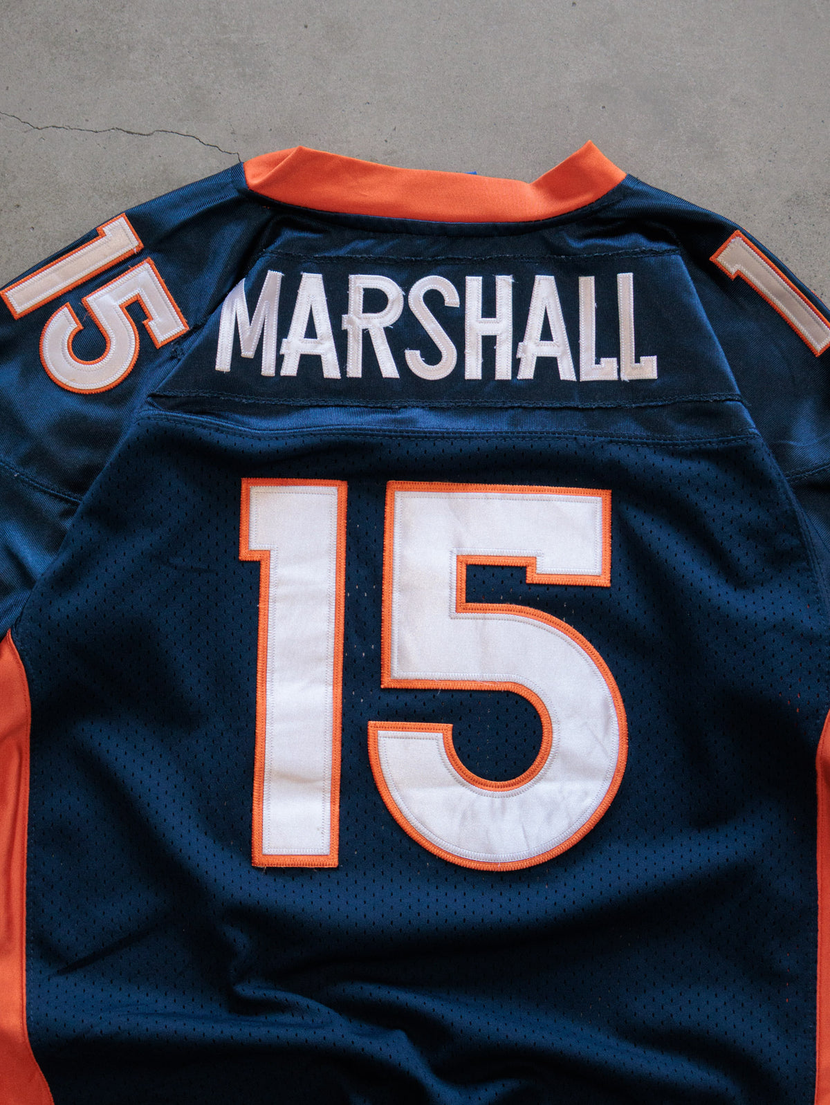 Vintage 00s Navy Reebok Denver Broncos Marshall Jersey (XL)