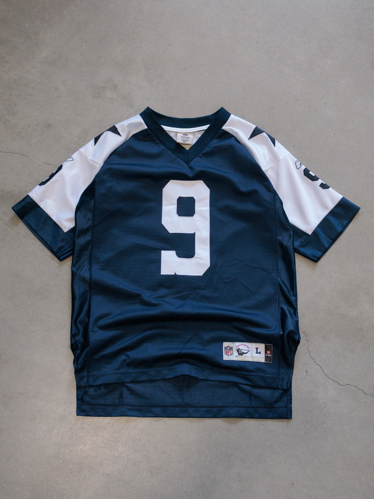 Vintage 00s Navy Reebok Dallas Cowboys Romo Jersey (14-16Y)