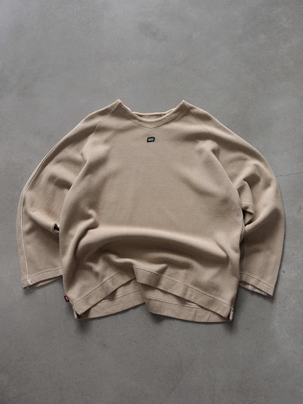 Vintage 00s Beige Nike Knit Sweater (XL)