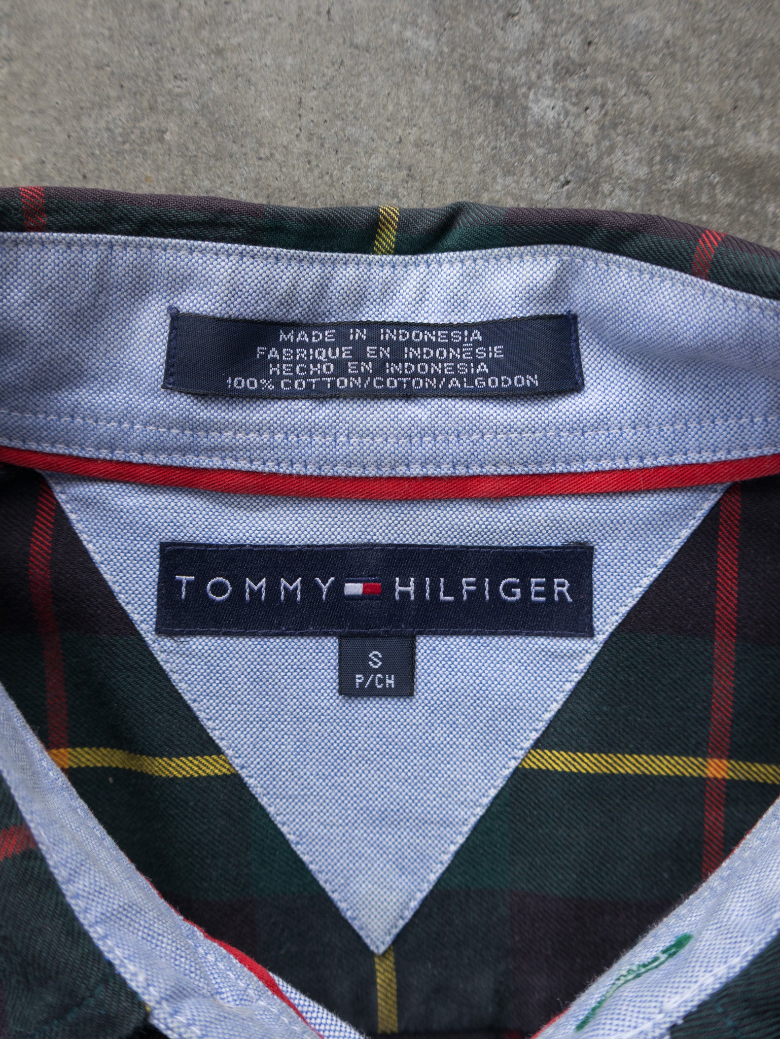 Vintage Green Tommy Hilfiger Check Shirt (S)