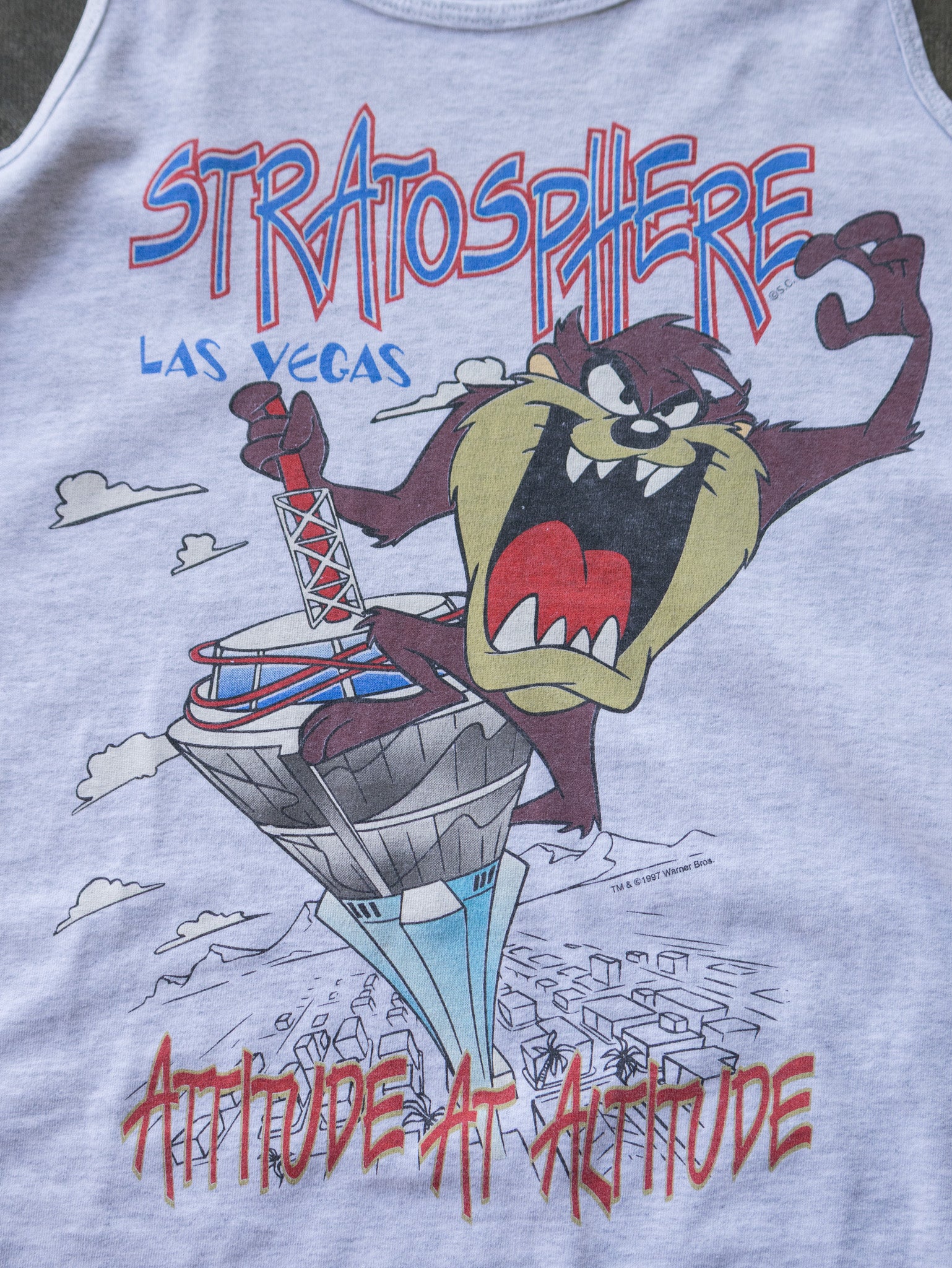 Vintage 1997 Stratosphere Las Vegas Taz Tank (M)