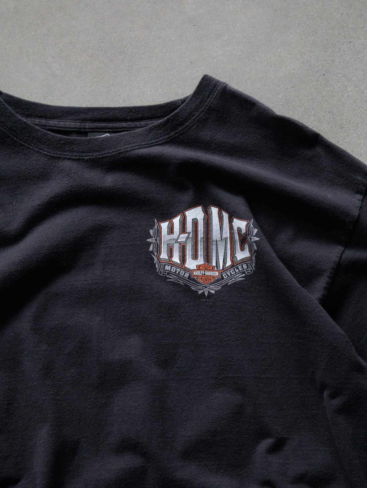 Vintage Black Harley-Davidson Branford Connecticut Tee (XL)