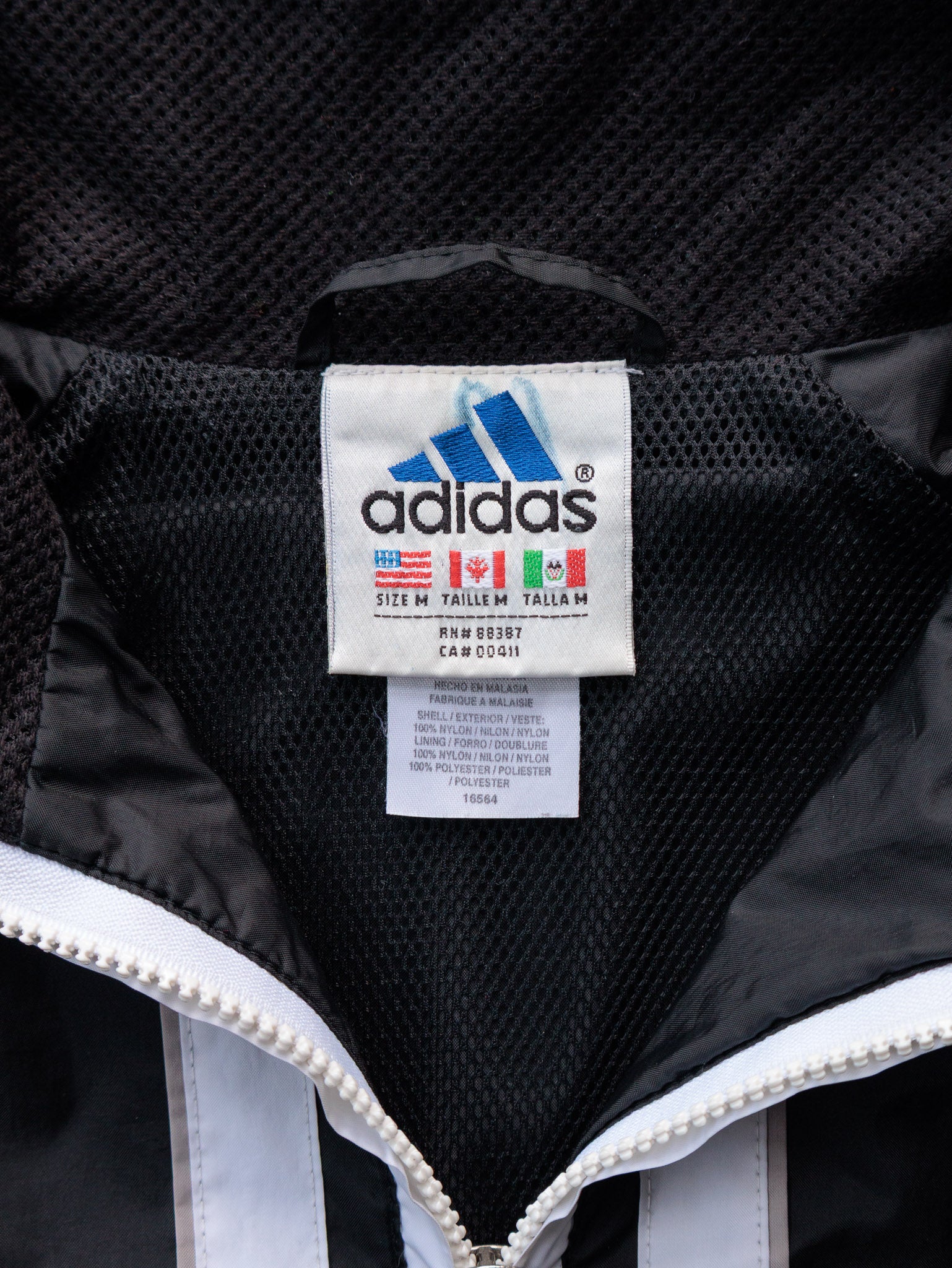 Vintage Black Adidas Track Jacket (M)