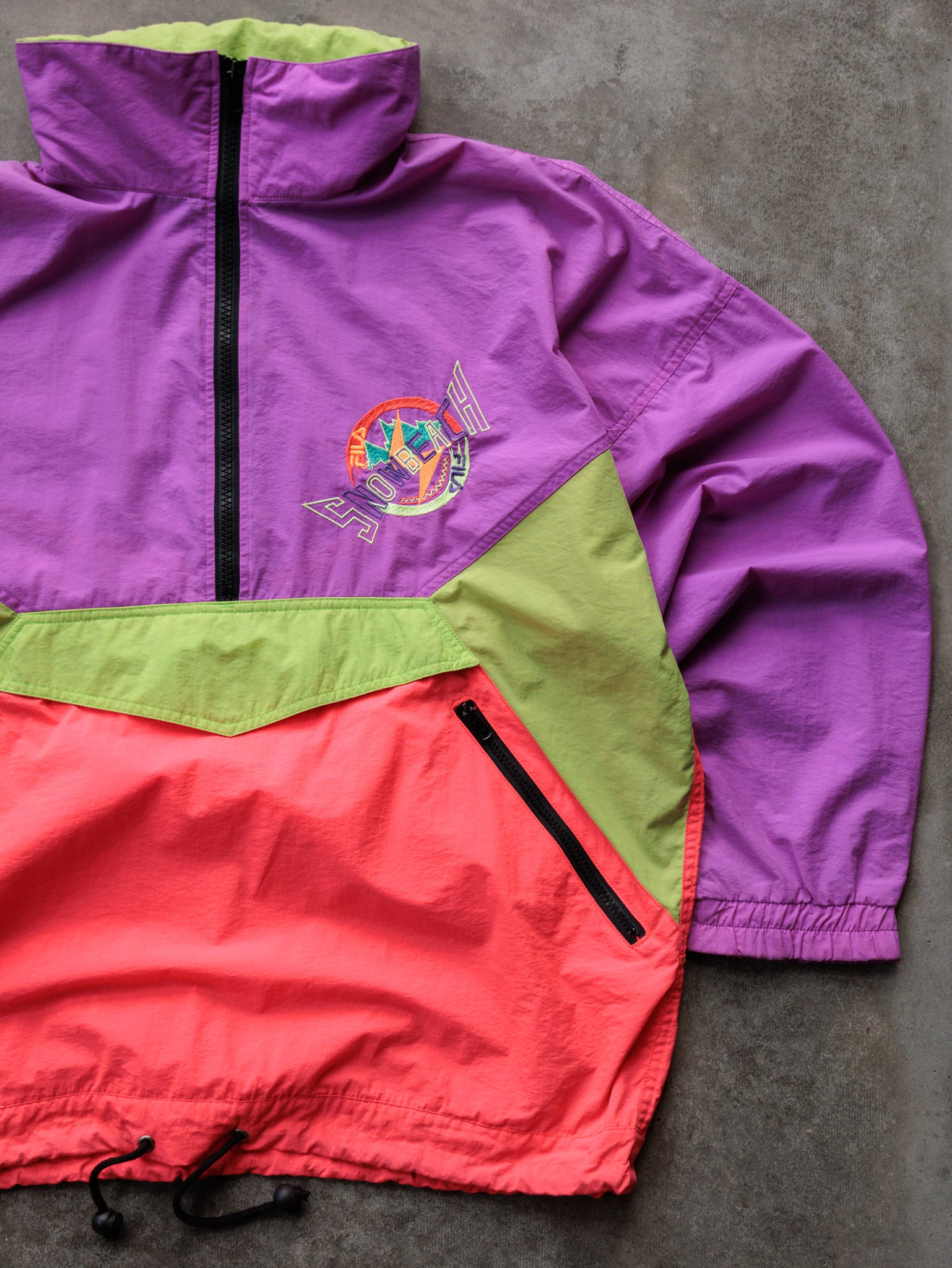 Vintage 90s Purple Fila Snow Beach Jacket (XL)
