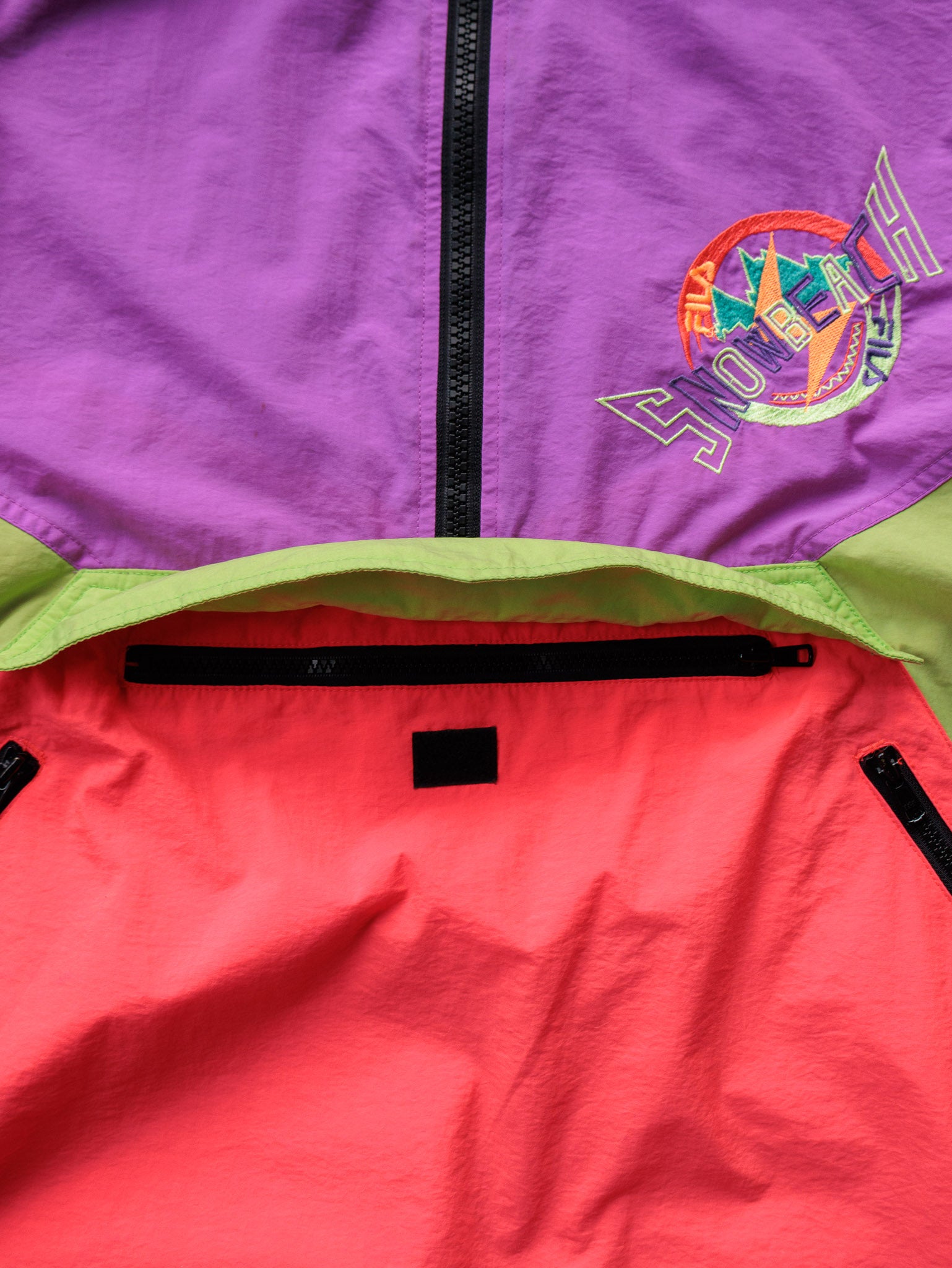 Vintage 90s Purple Fila Snow Beach Jacket (XL)