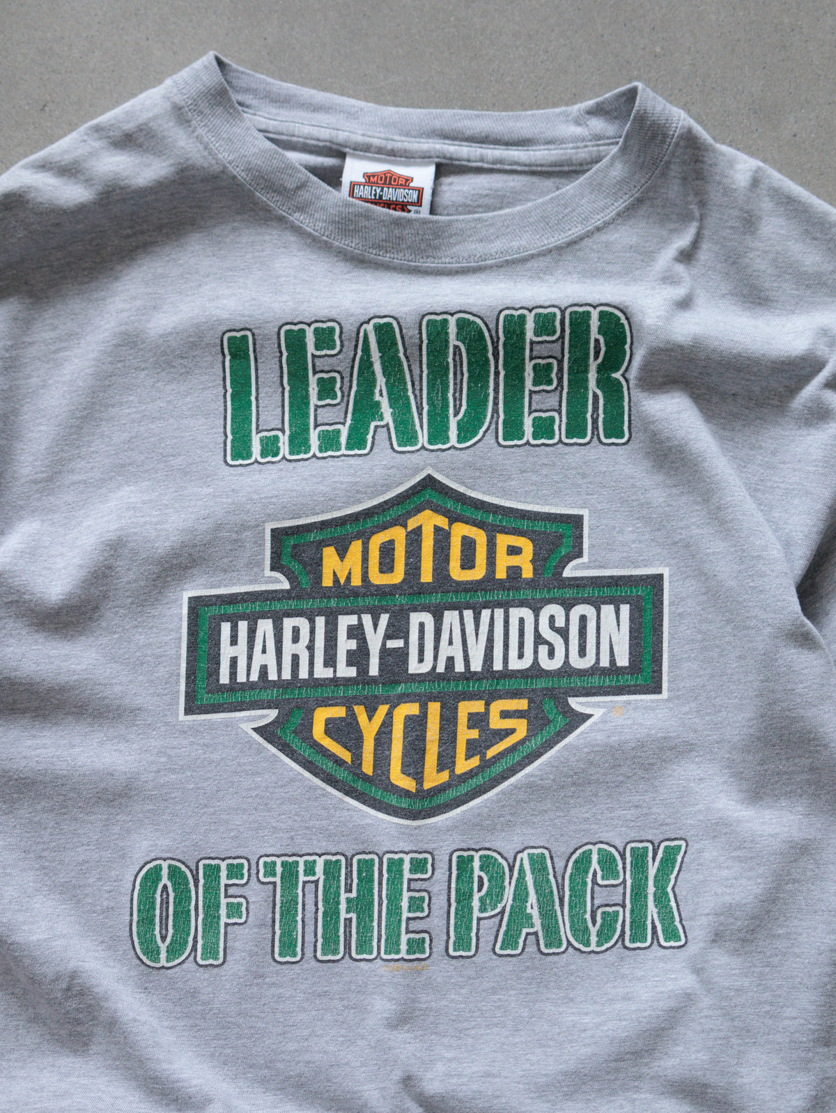 Vintage Grey Harley-Davidson Green Bay Wisconsin Tee (M)