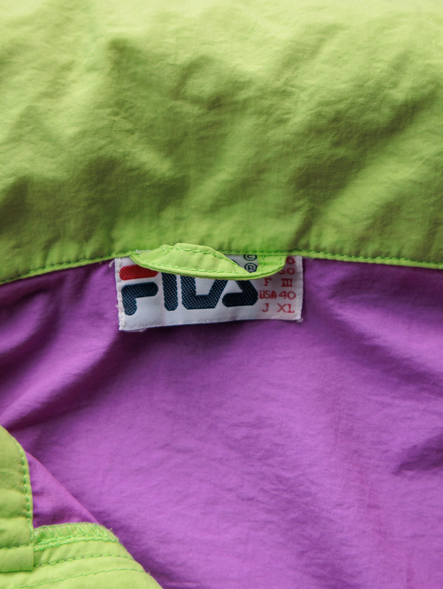 Vintage 90s Purple Fila Snow Beach Jacket (XL)