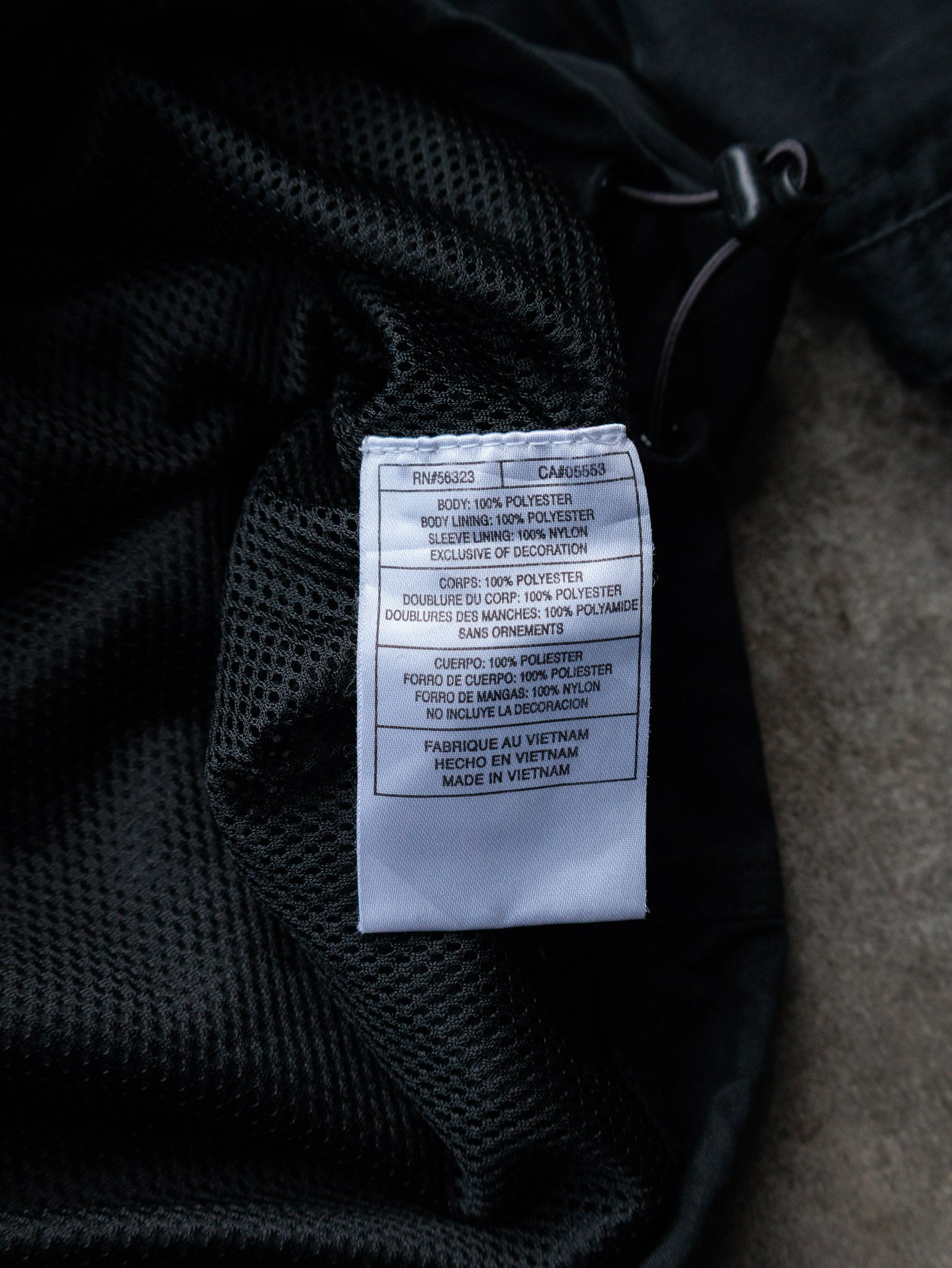 Vintage Black Nike Track Jacket (2XL)