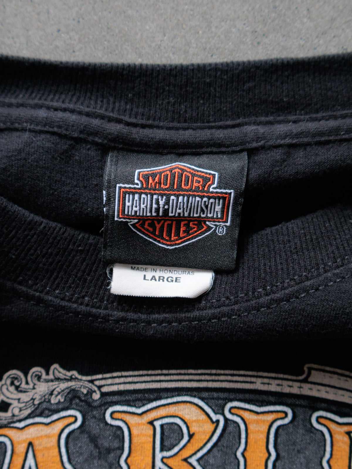 Vintage 2016 Black Harley-Davidson Janesville Wisconsin Tee (L)