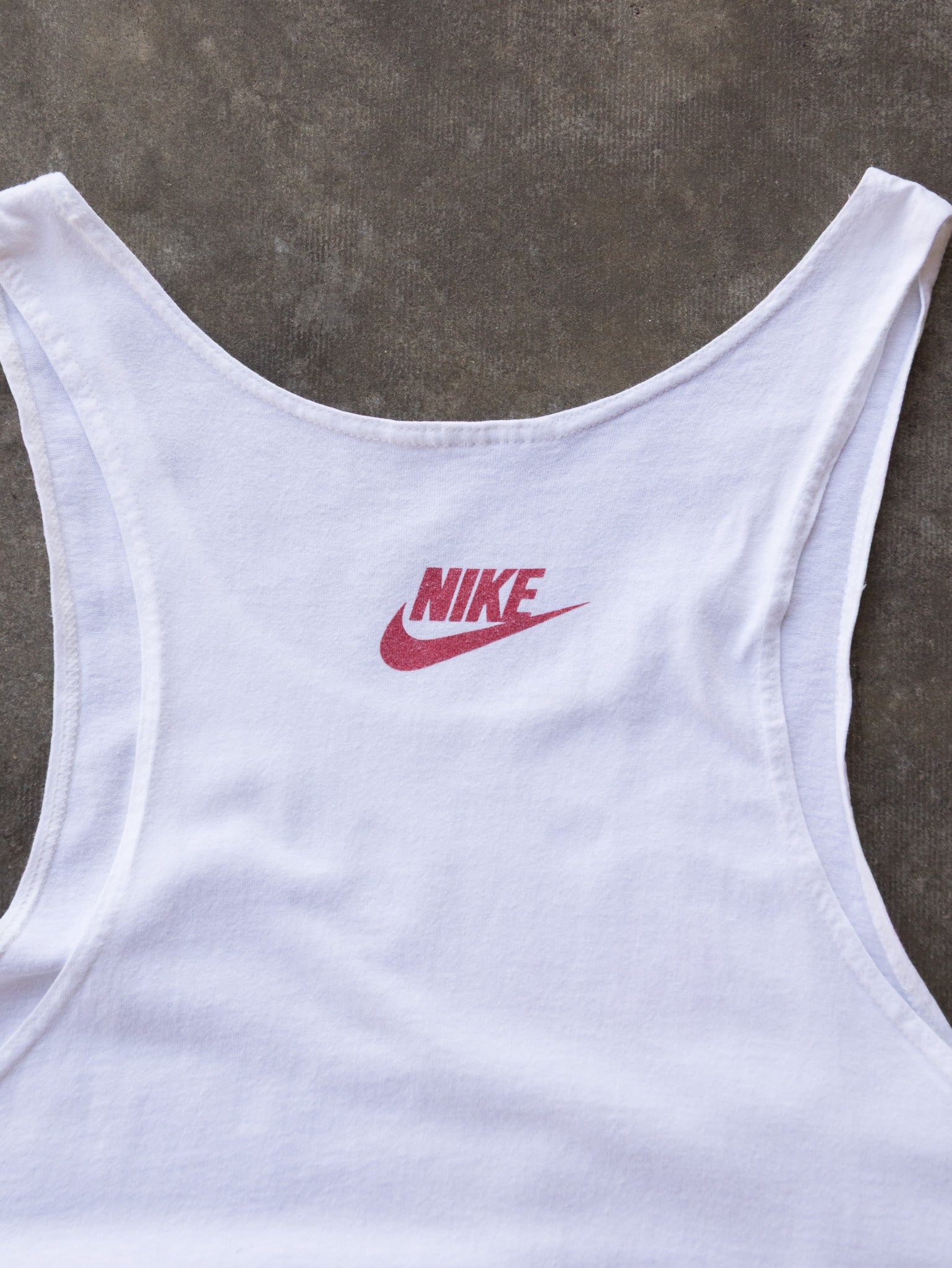 Vintage White Nike Basketball Tank (L)