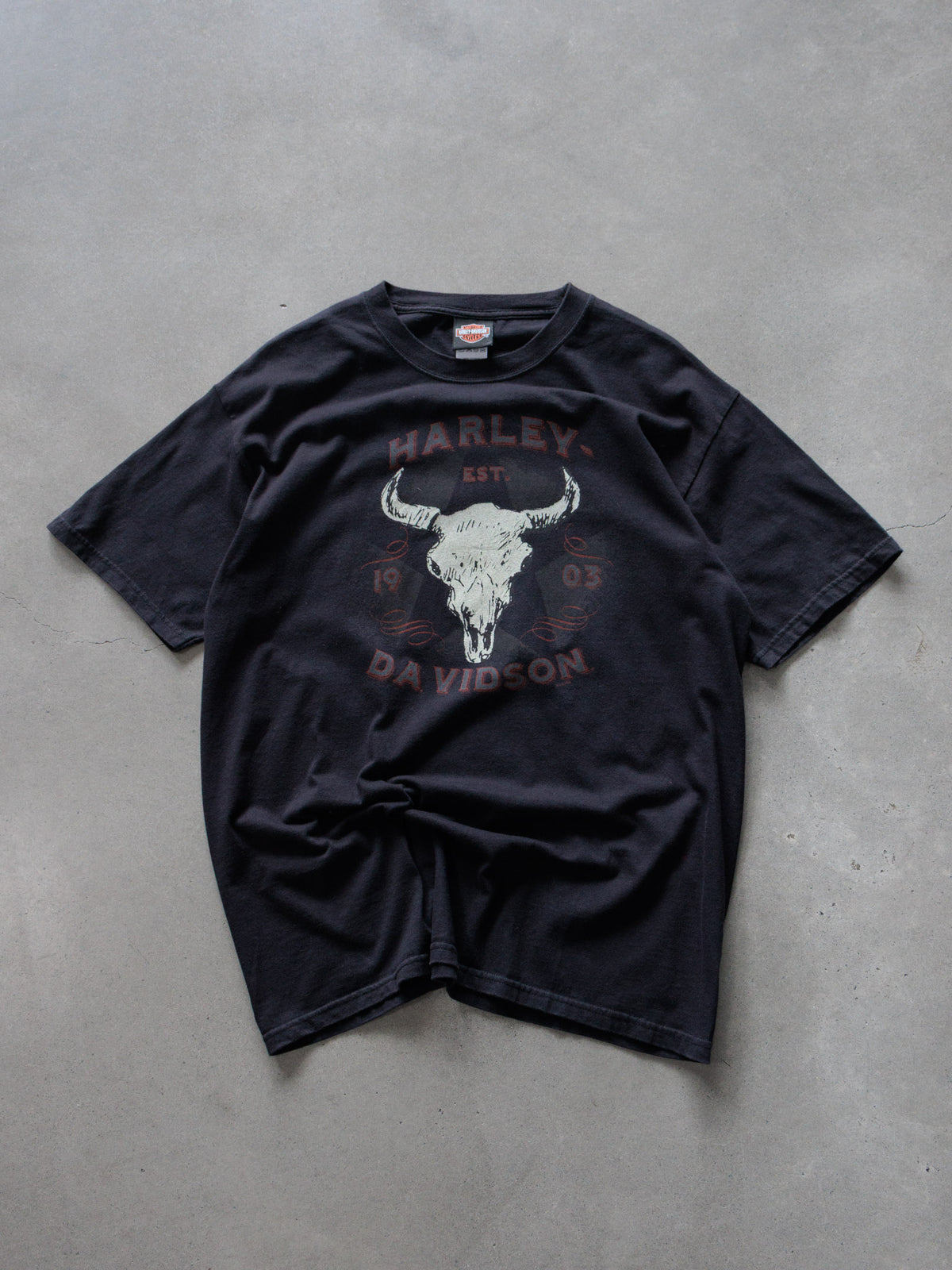 Vintage 00s Black Harley-Davidson Stafford Texas Tee (L)