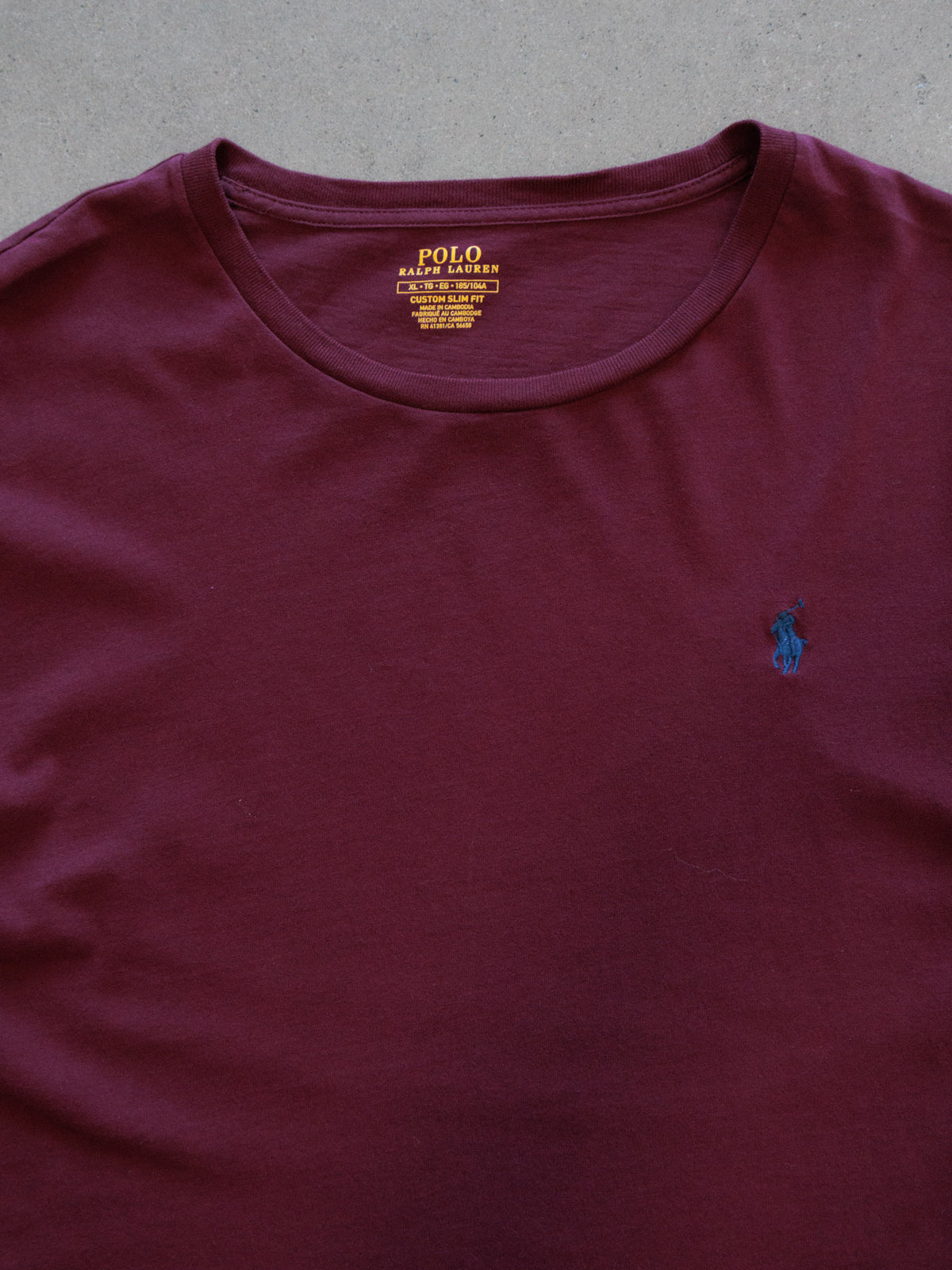 Vintage Red Polo Ralph Lauren Tee (XL)