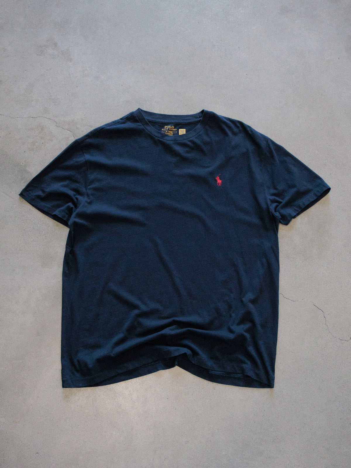 Navy Polo Ralph Lauren Tee (M)