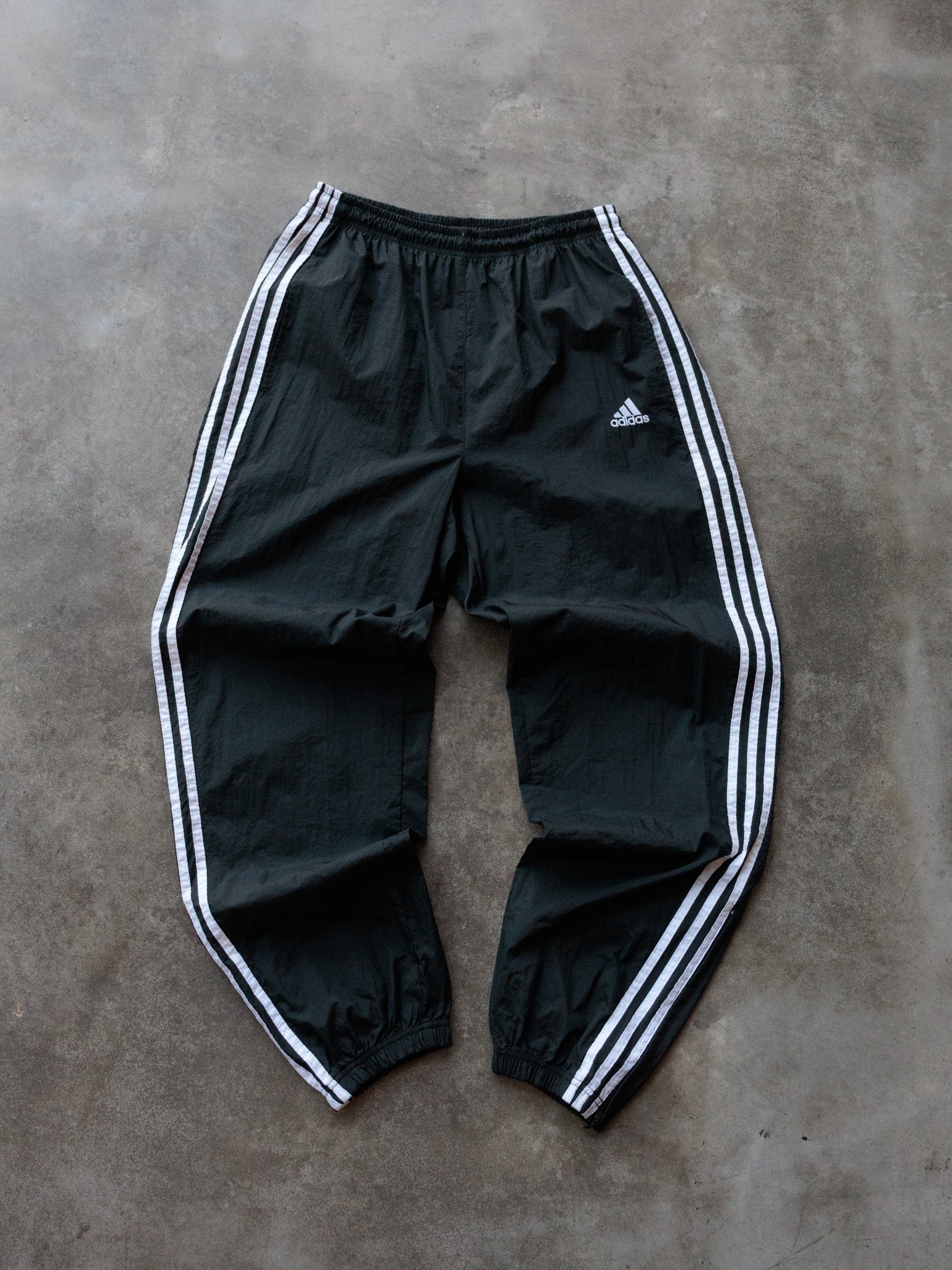 Vintage 90s Black Adidas Track Pants (L)