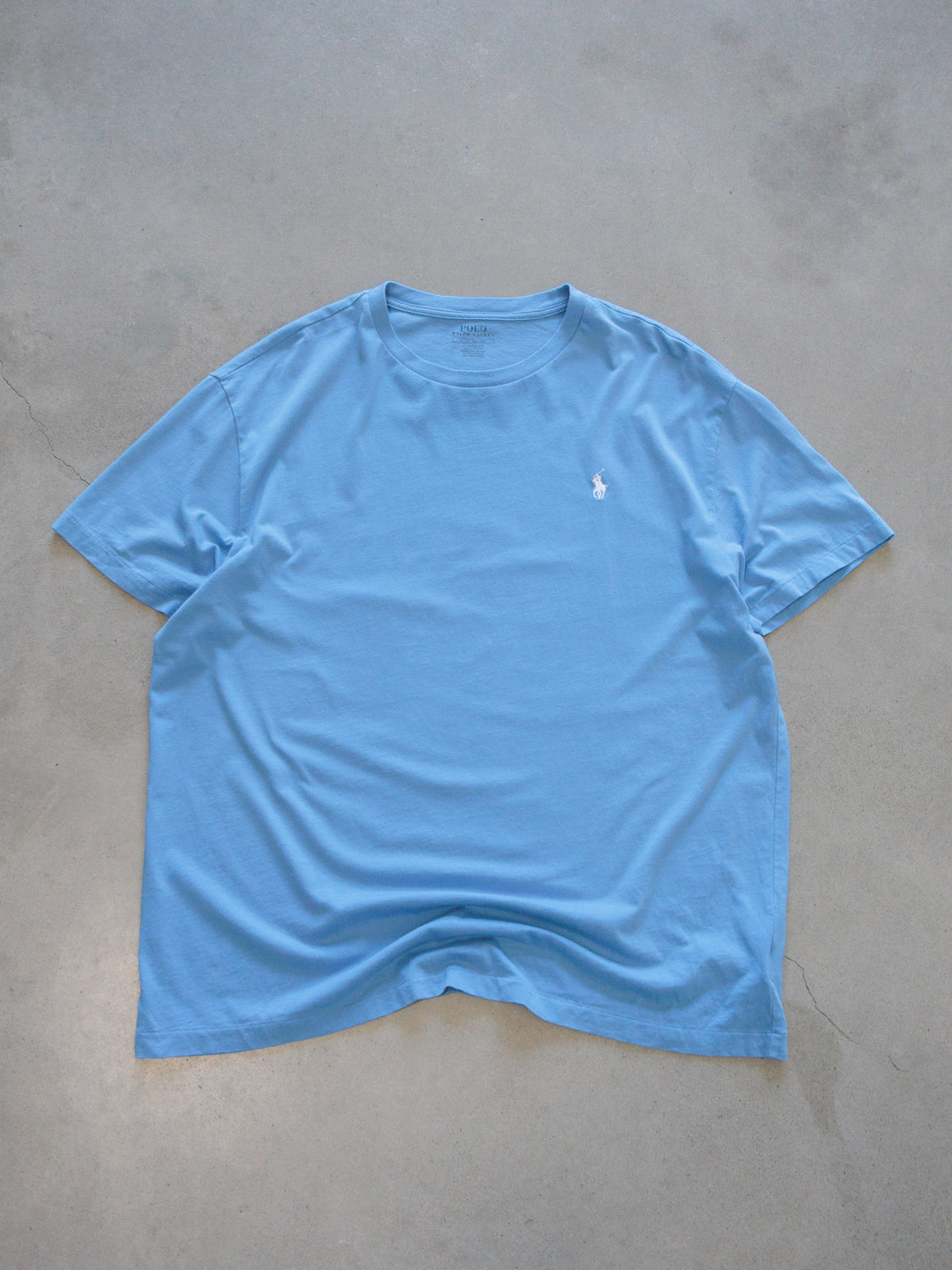 Vintage Blue Polo Ralph Lauren Tee (L)