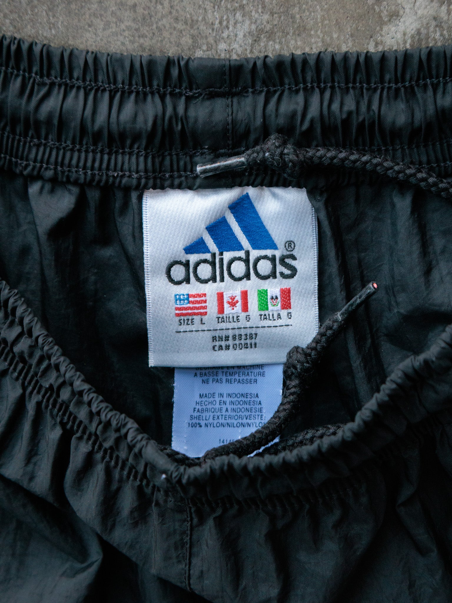 Vintage 90s Black Adidas Track Pants (L)