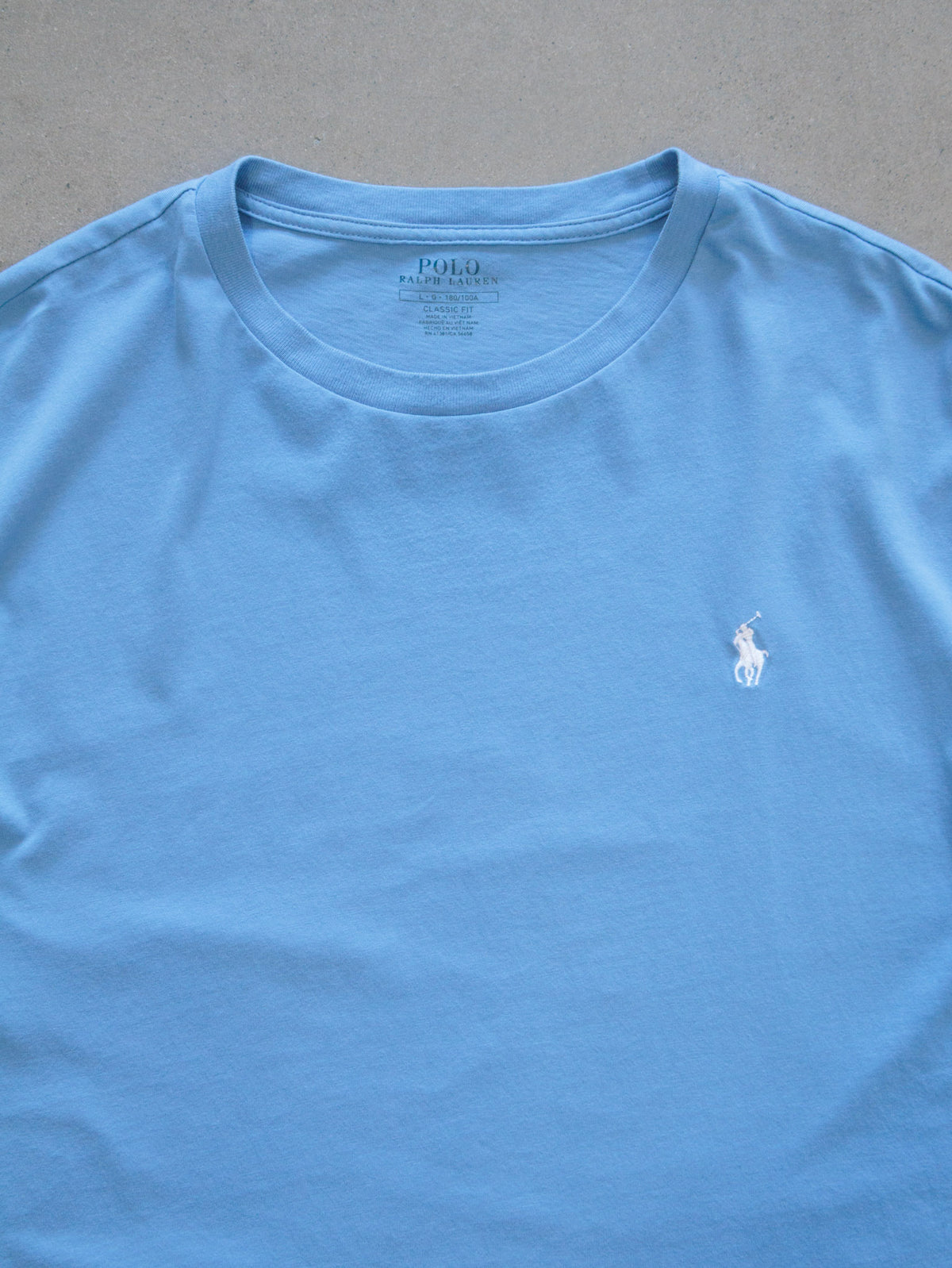 Vintage Blue Polo Ralph Lauren Tee (L)