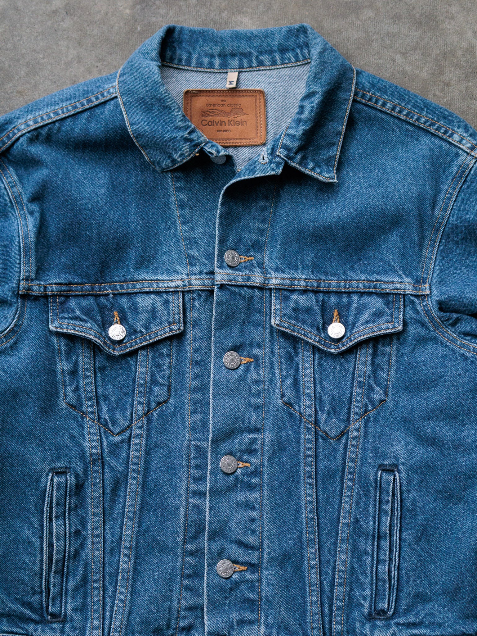 Vintage Blue Calvin Klein Denim Jacket (M)
