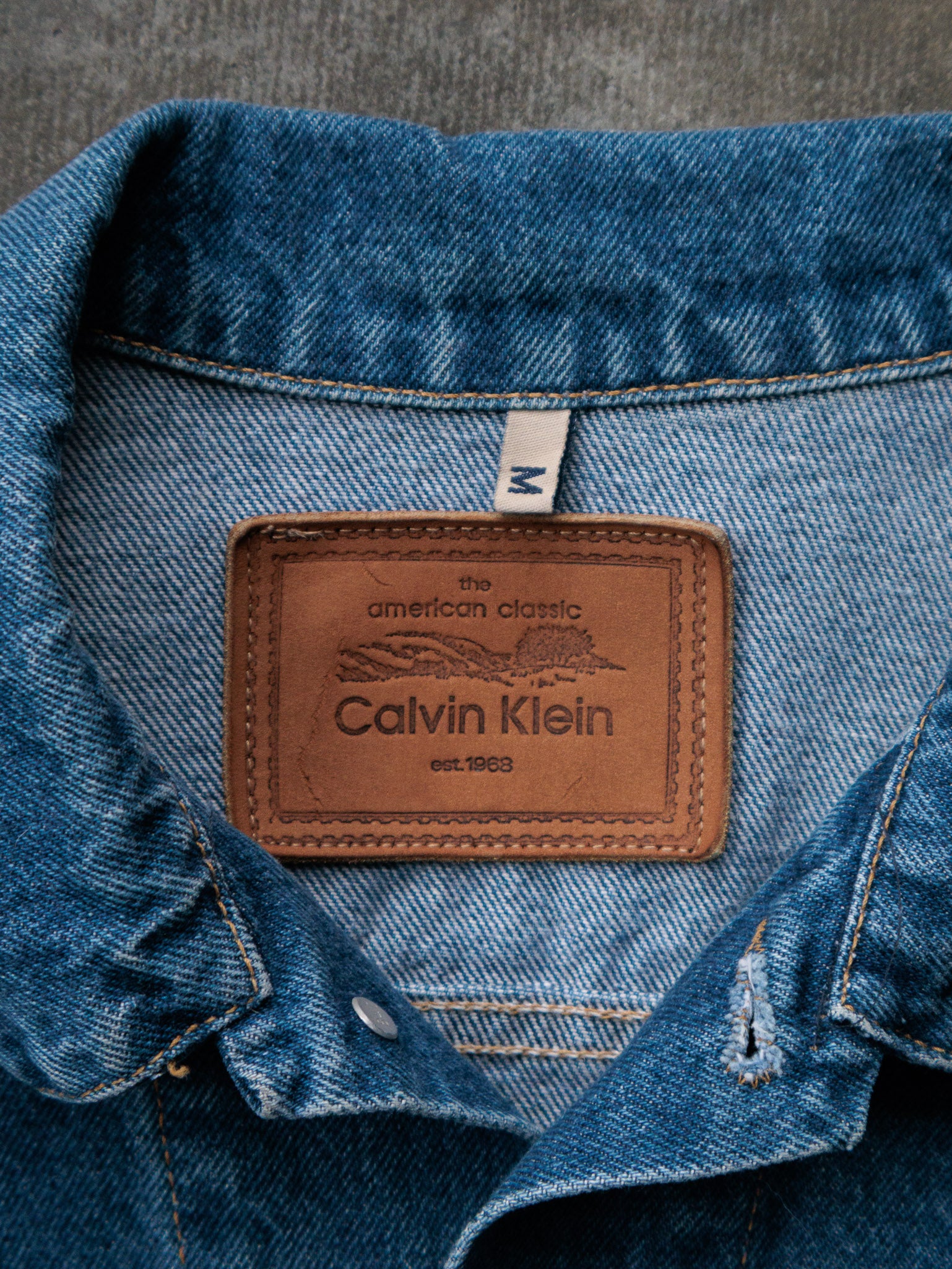 Vintage Blue Calvin Klein Denim Jacket (M)