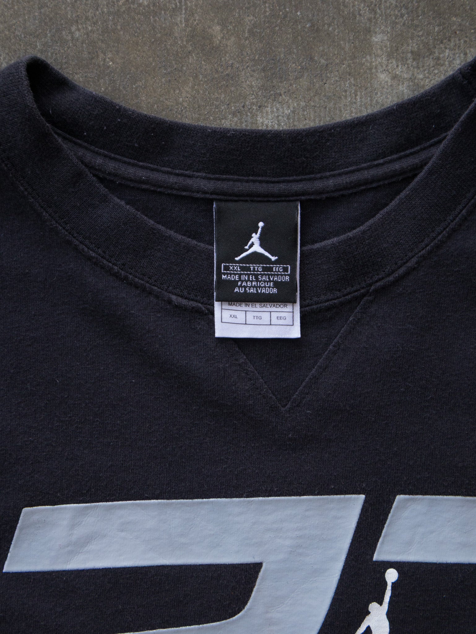 Vintage 00s Black Jordan Tee (2XL)