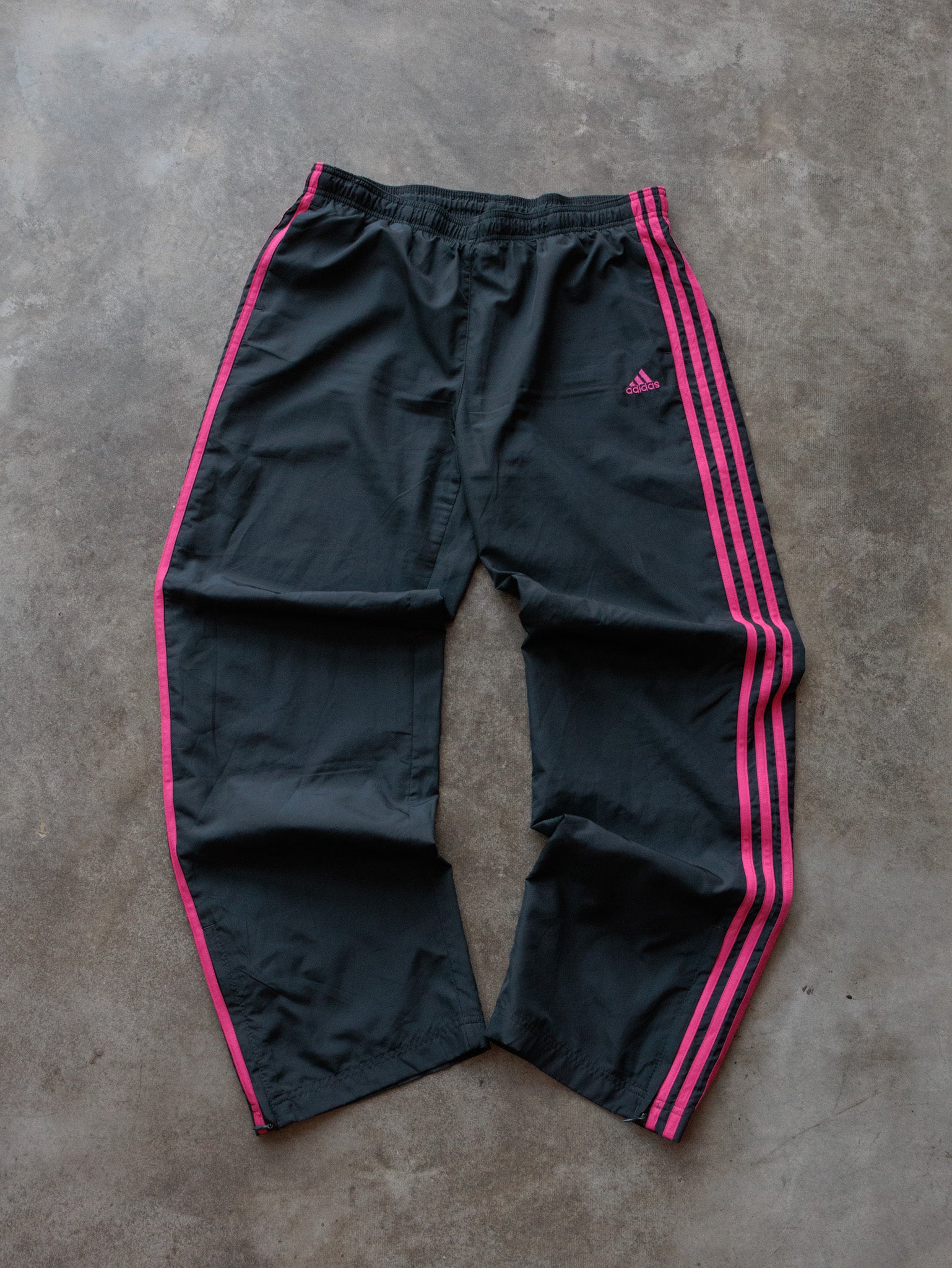 Vintage 00s Black Adidas Track Pants (M)