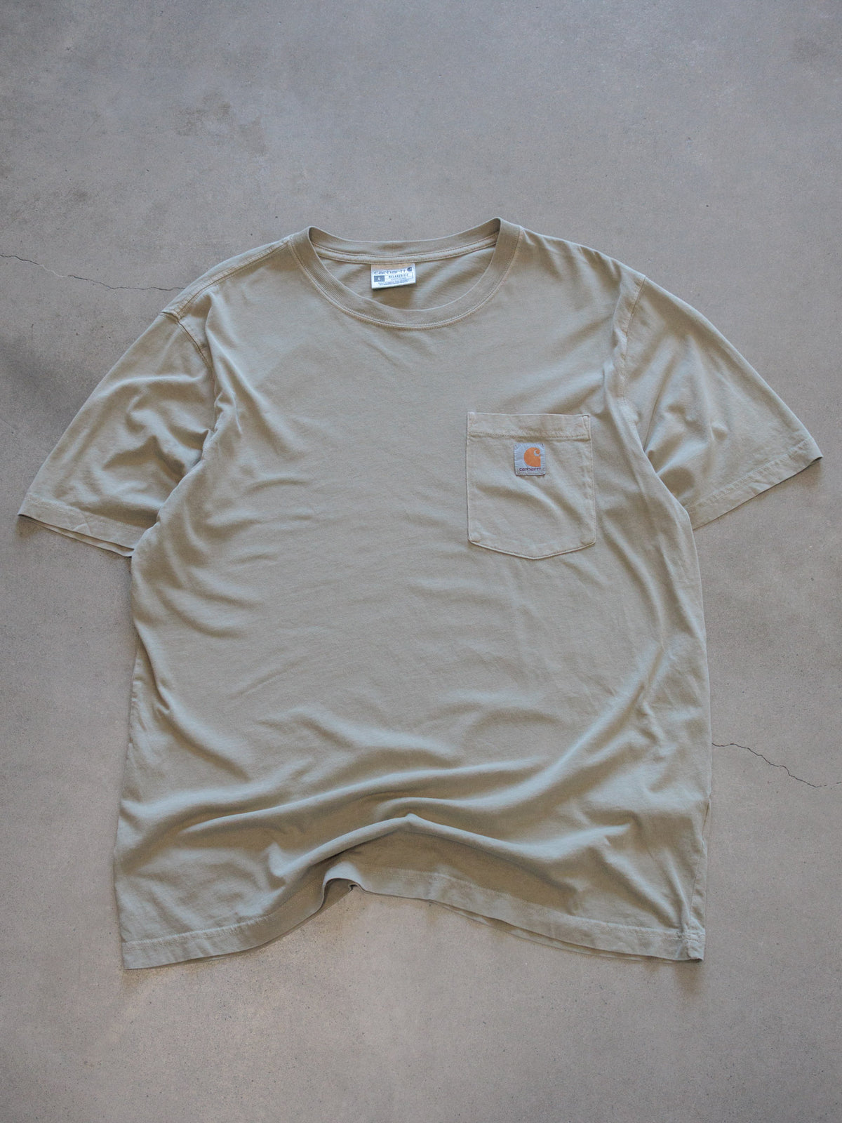 Vintage Green Carhartt Pocket Tee (L)