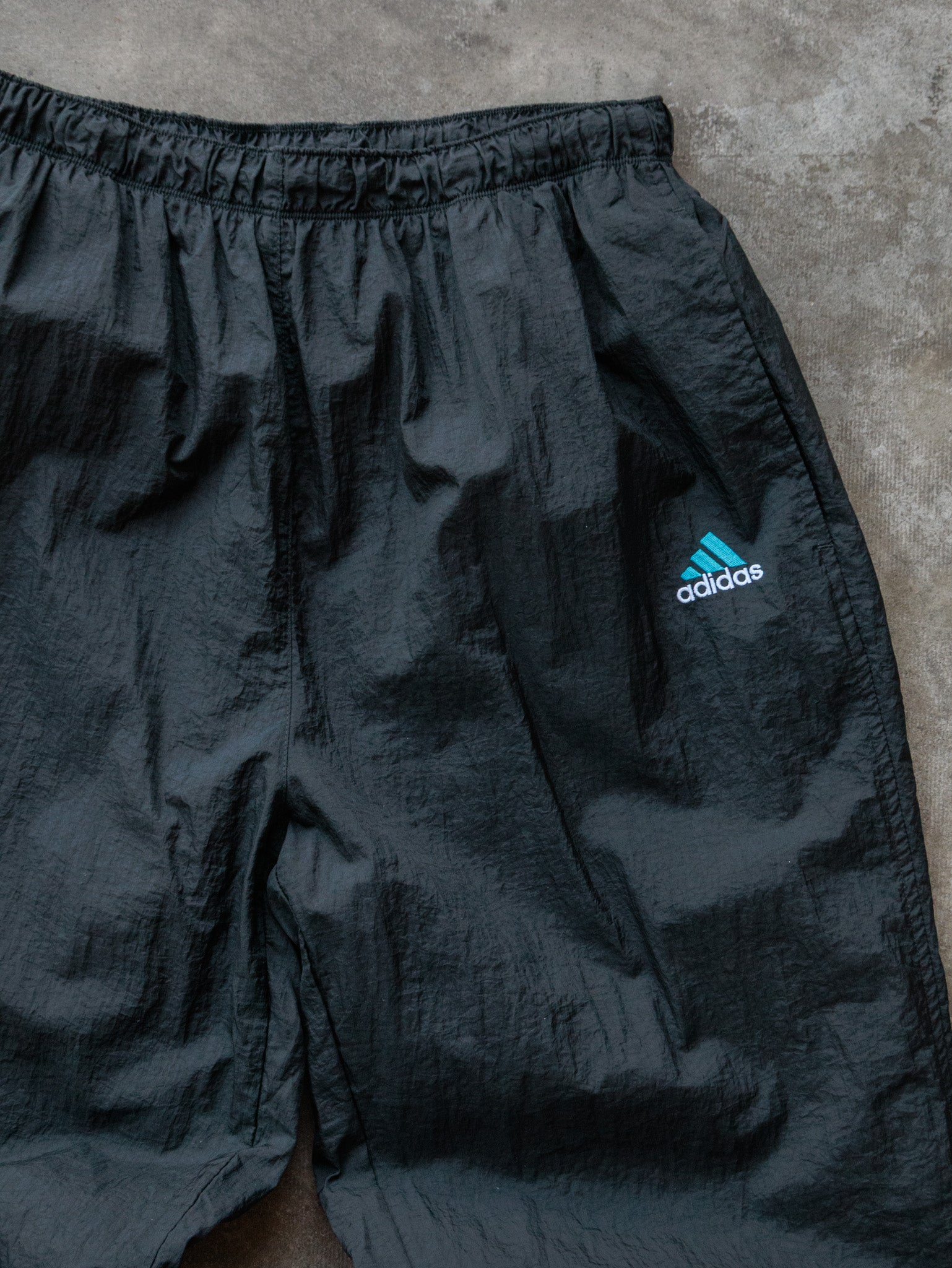 Vintage 90s Black Adidas Track Pants (XL)