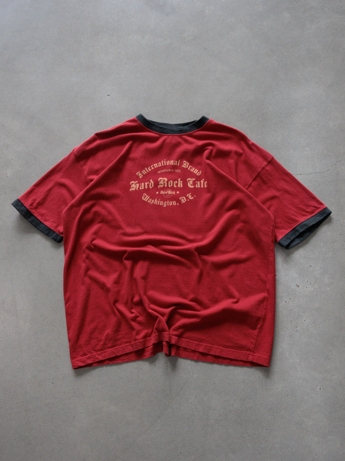 Vintage Red Hard Rock Cafe Washington D.C. Ringer Tee (-)