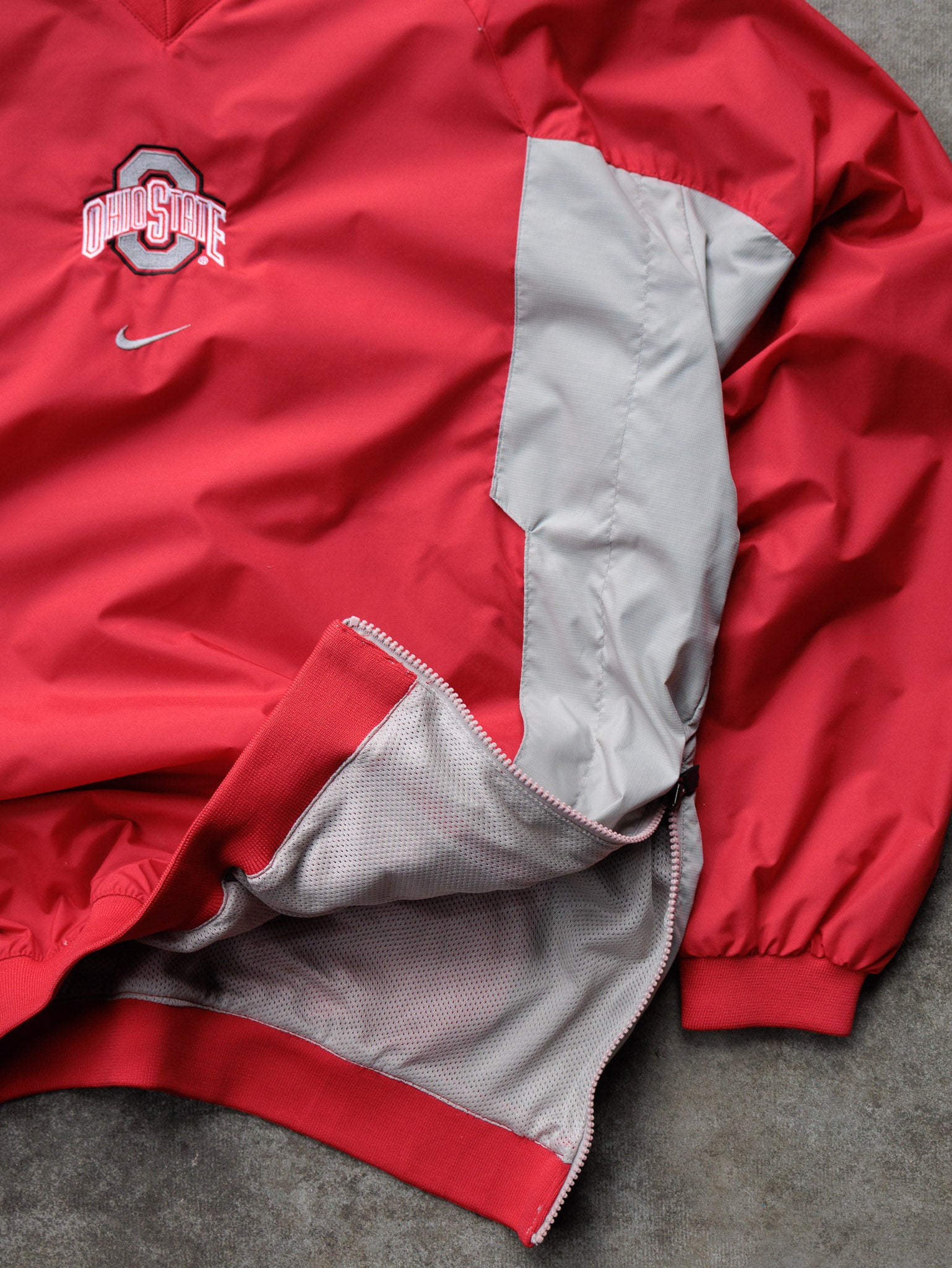 Vintage 00s Red Ohio State Nike Pullover Jacket (M)